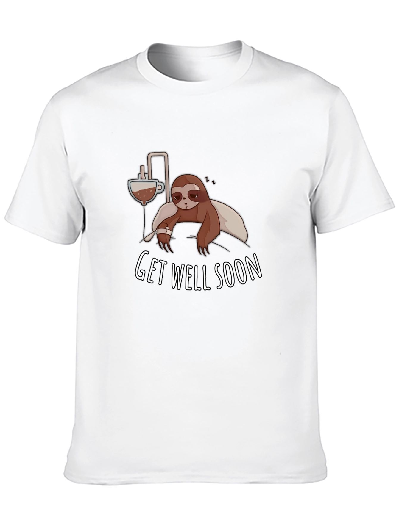 Get Well Soon Sloth Graphic T-Shirt