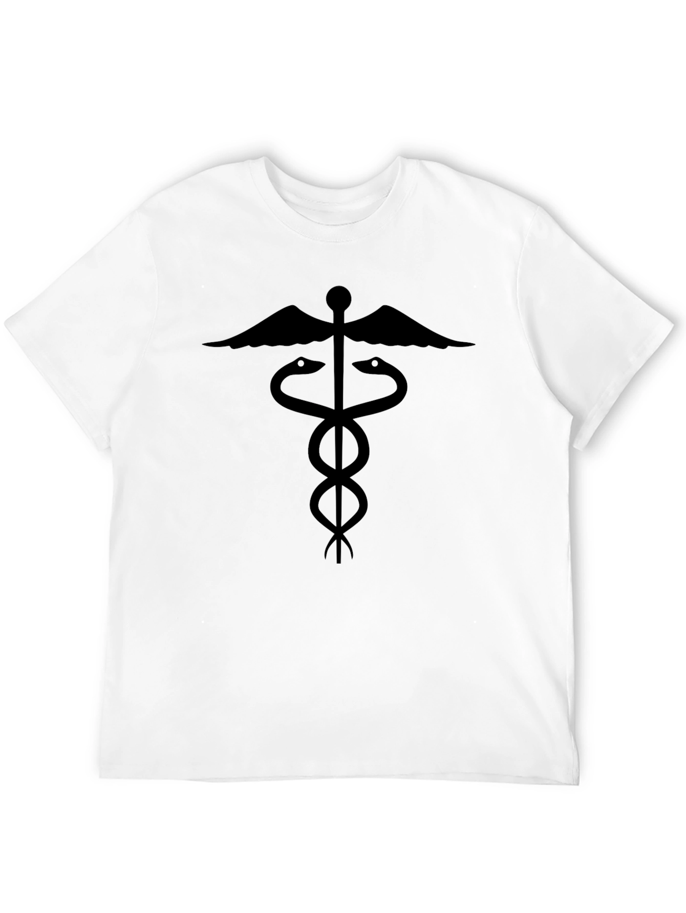 Caduceus Symbol Black T-Shirt