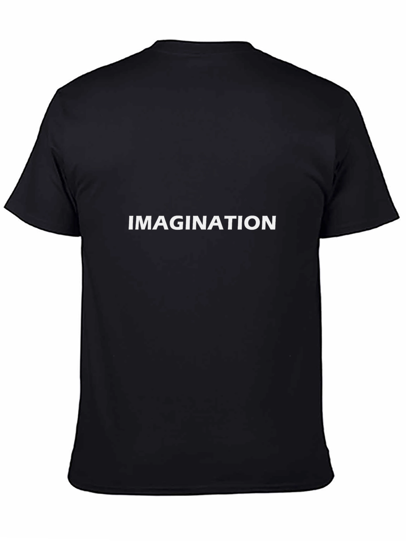 Imagination Tee - Black Cotton Graphic T-Shirt