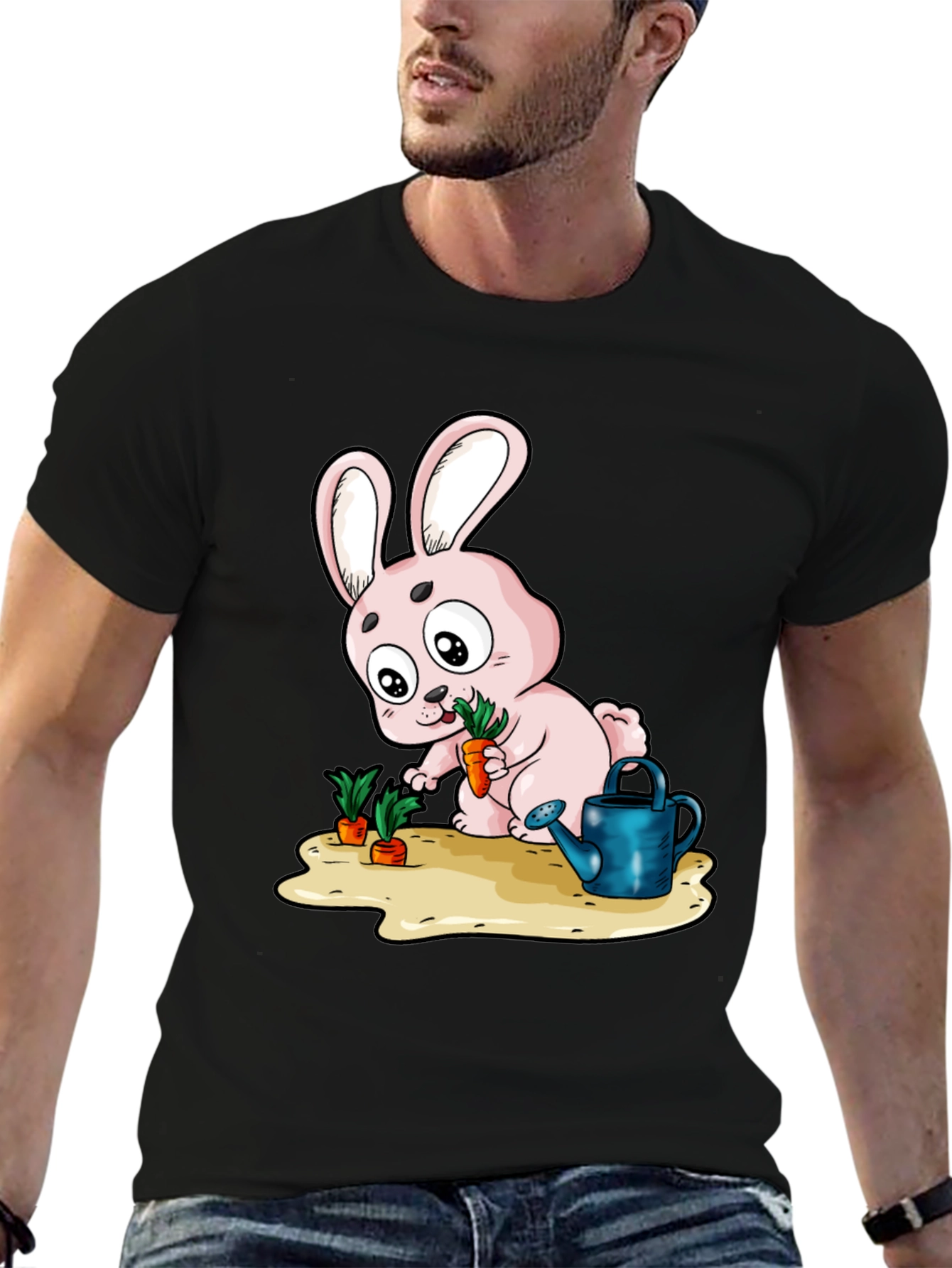 Cute Bunny Carrot Garden T-Shirt