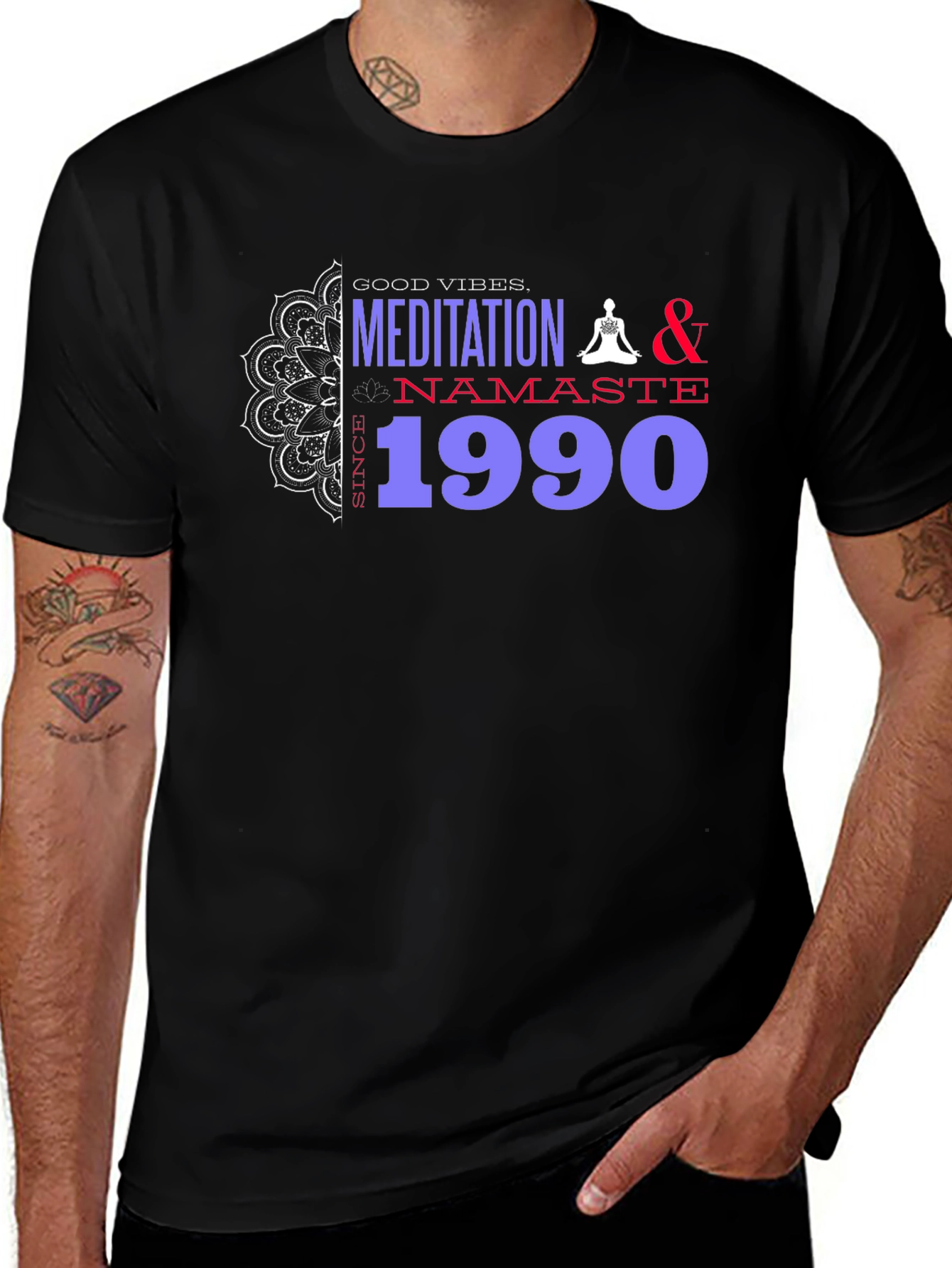 Meditation Namaste 1990 Tee