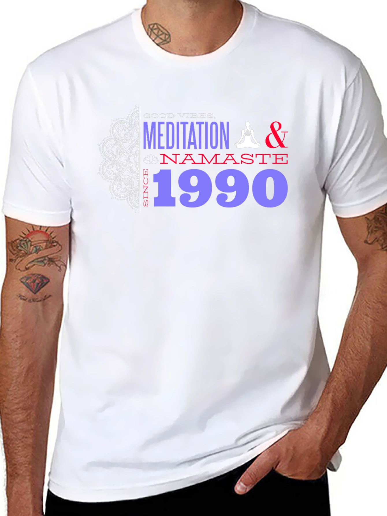 Meditation Namaste 1990 Tee