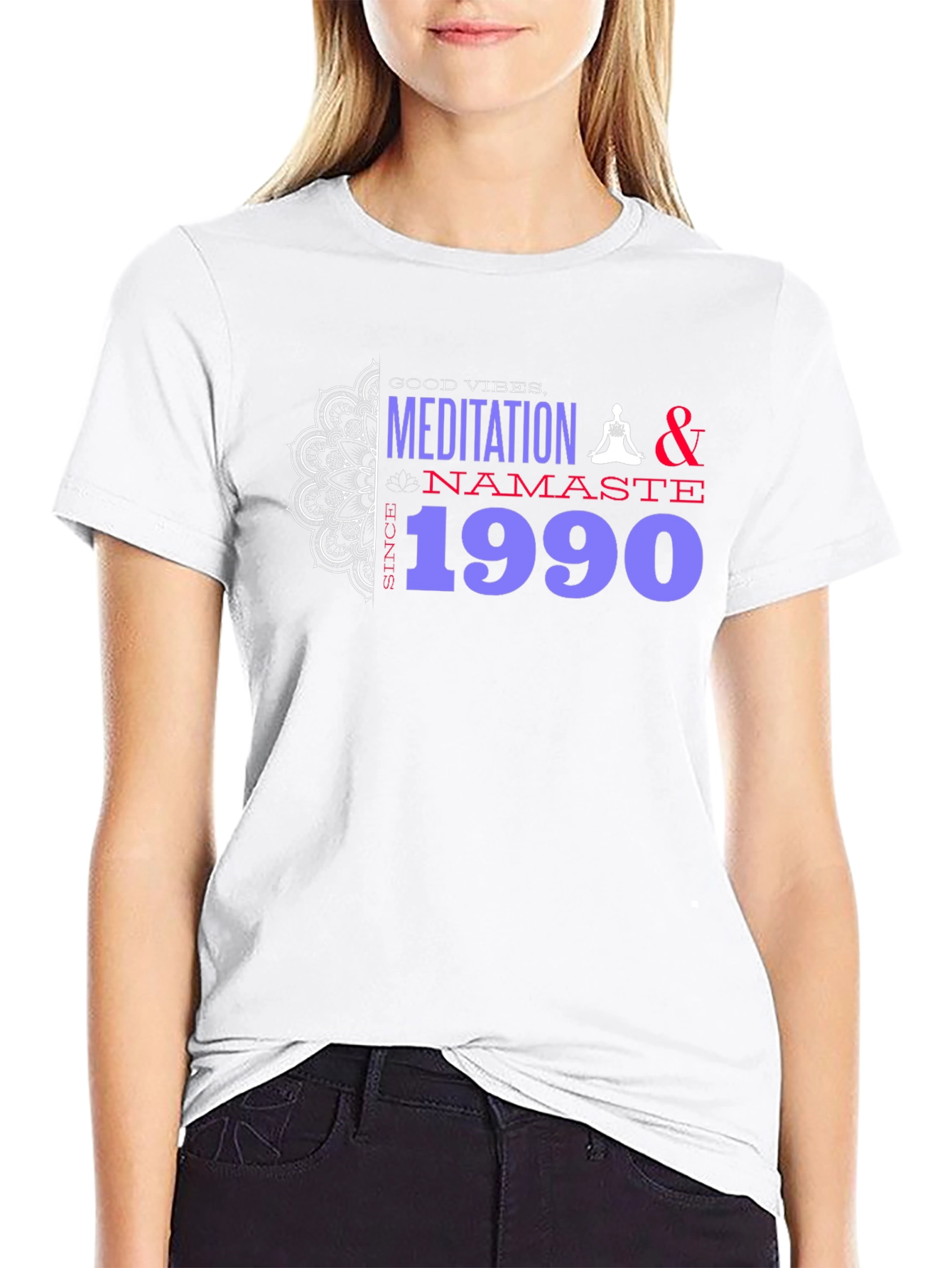 Meditation Namaste 1990 Tee