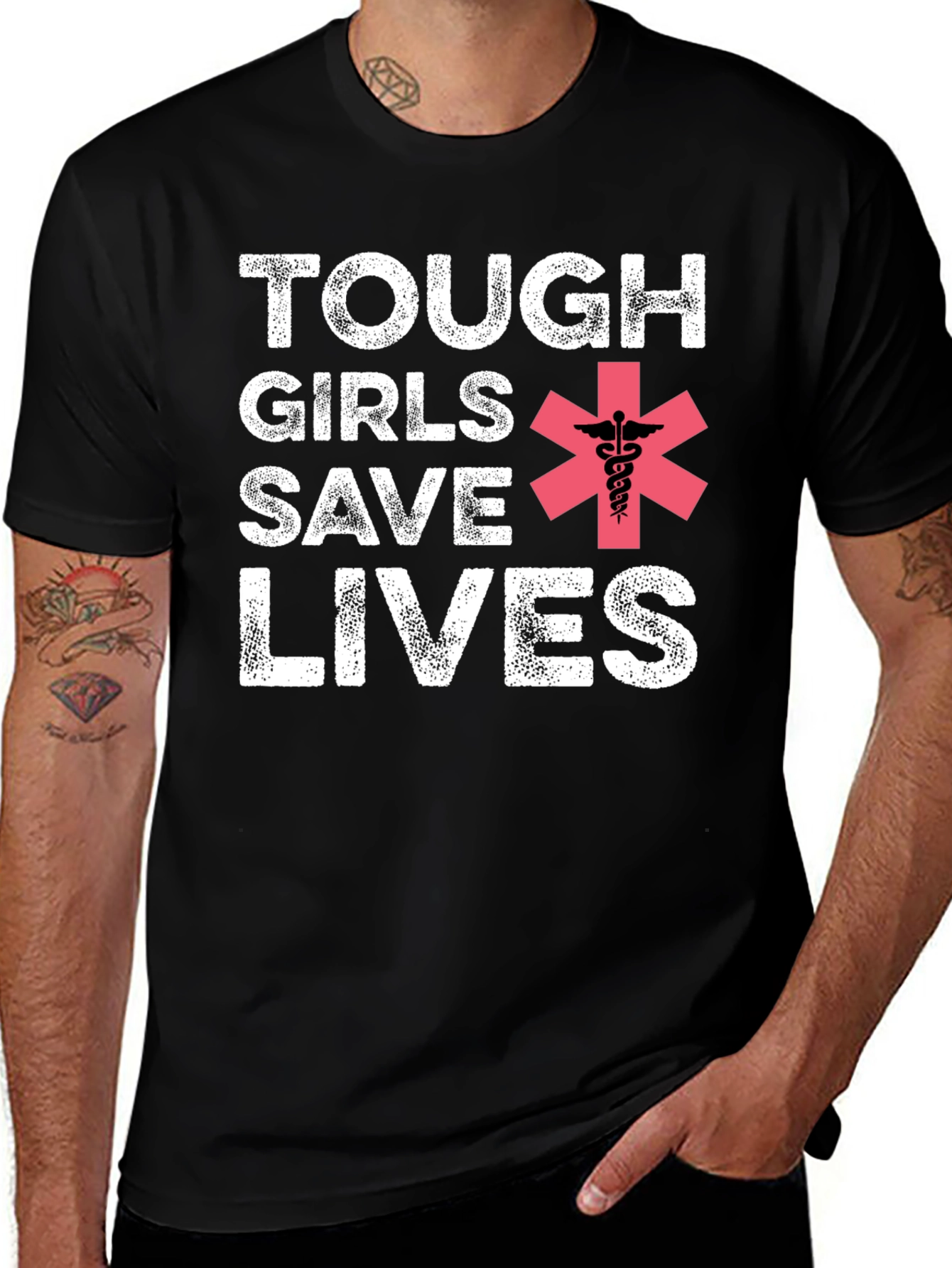 Tough Girls Save Lives Graphic Tee