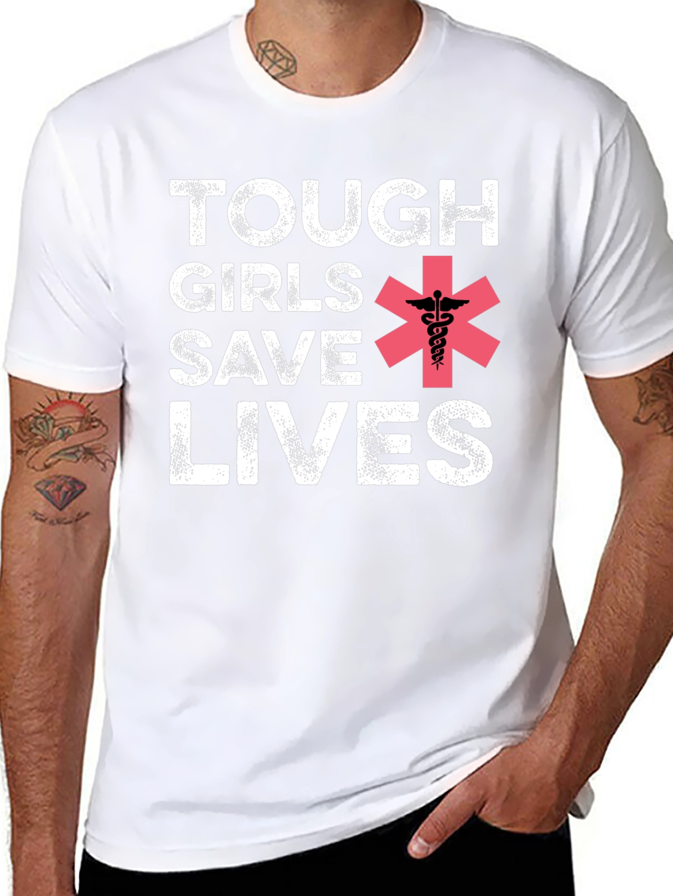 Tough Girls Save Lives Graphic Tee