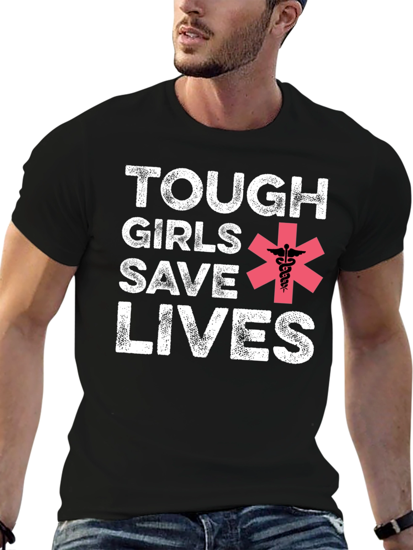 Tough Girls Save Lives Graphic Tee