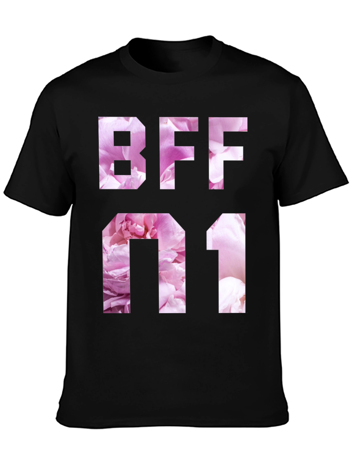 Floral BFF Number One Graphic T-Shirt