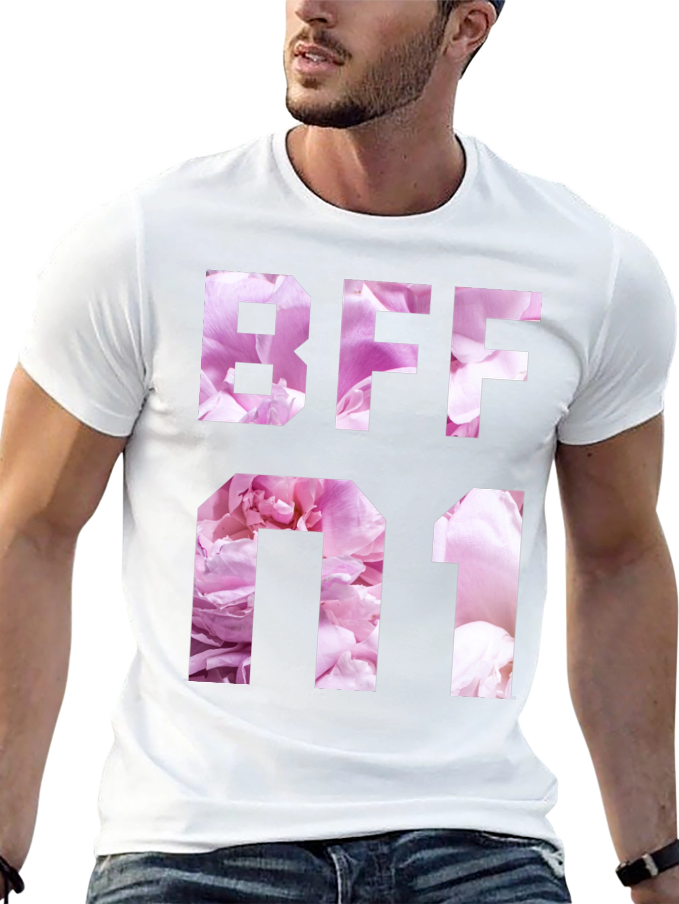 Floral BFF Number One Graphic T-Shirt