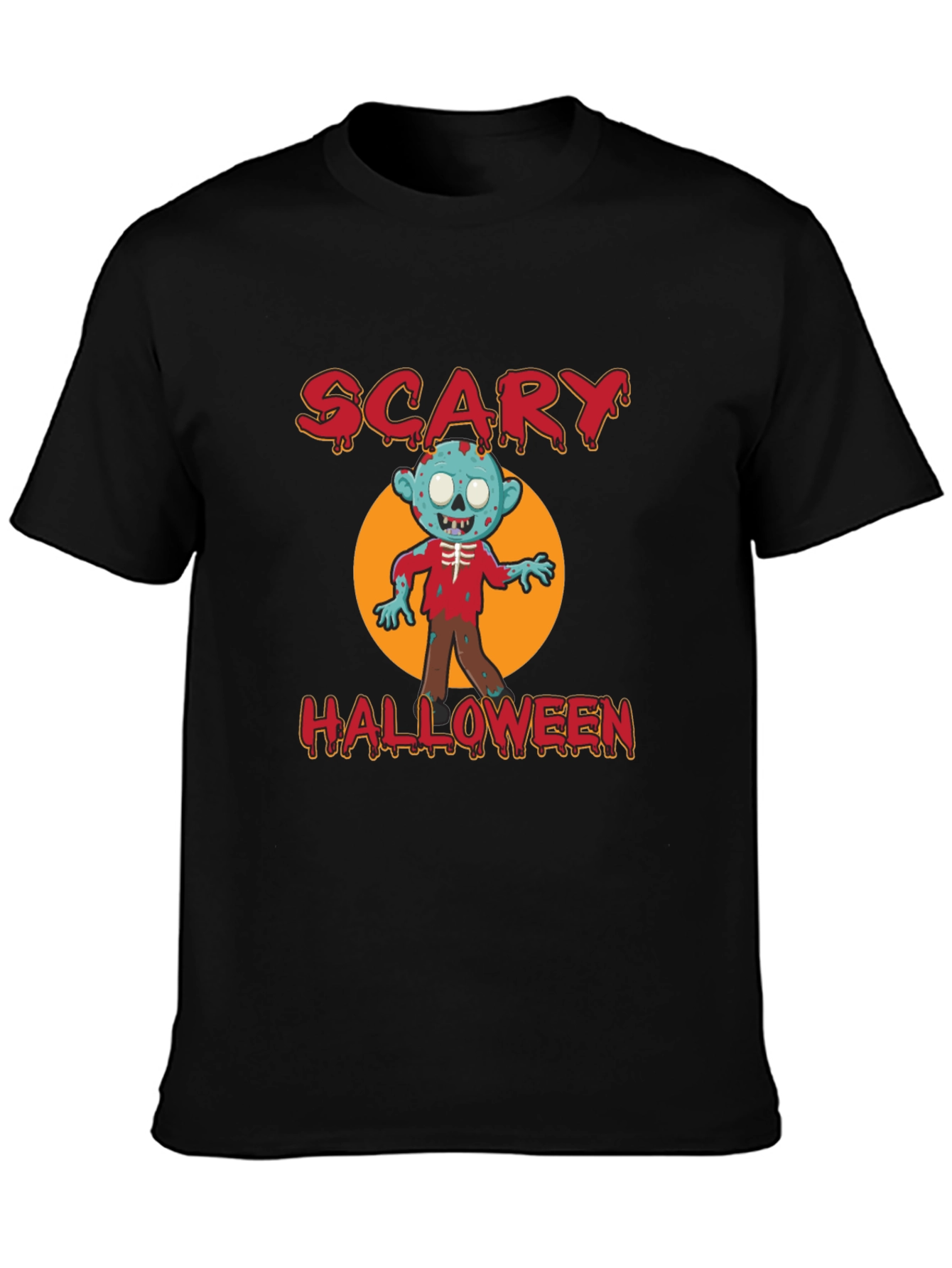 Scary Halloween Zombie T-Shirt