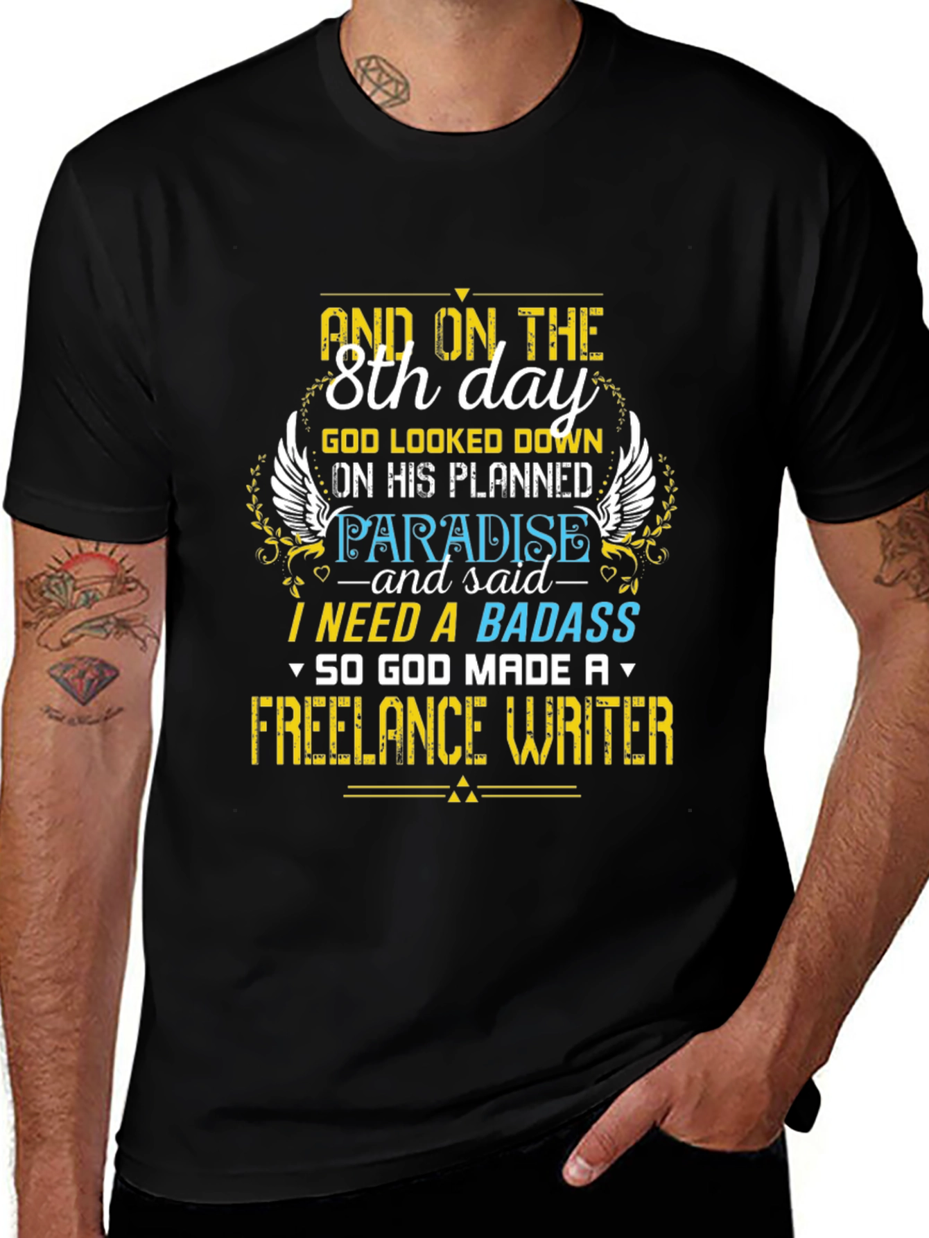 Freelance Writer T-Shirt - 8th Day Design