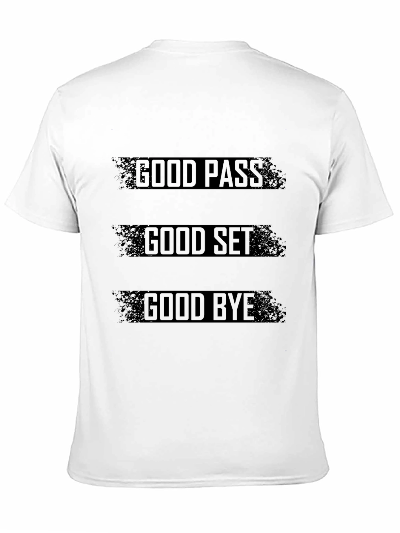 Good Pass Set Bye Black T-Shirt