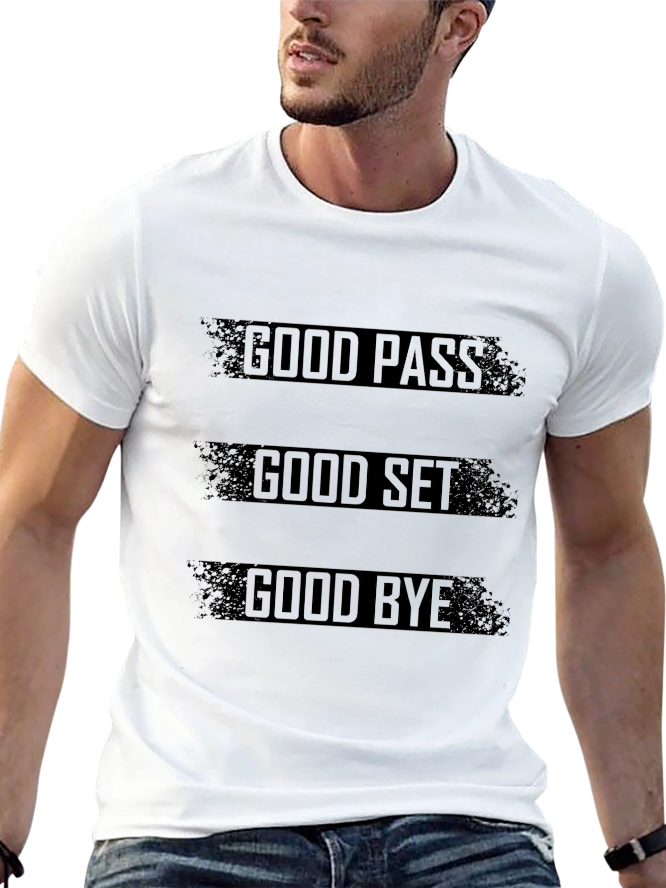 Good Pass Set Bye Black T-Shirt