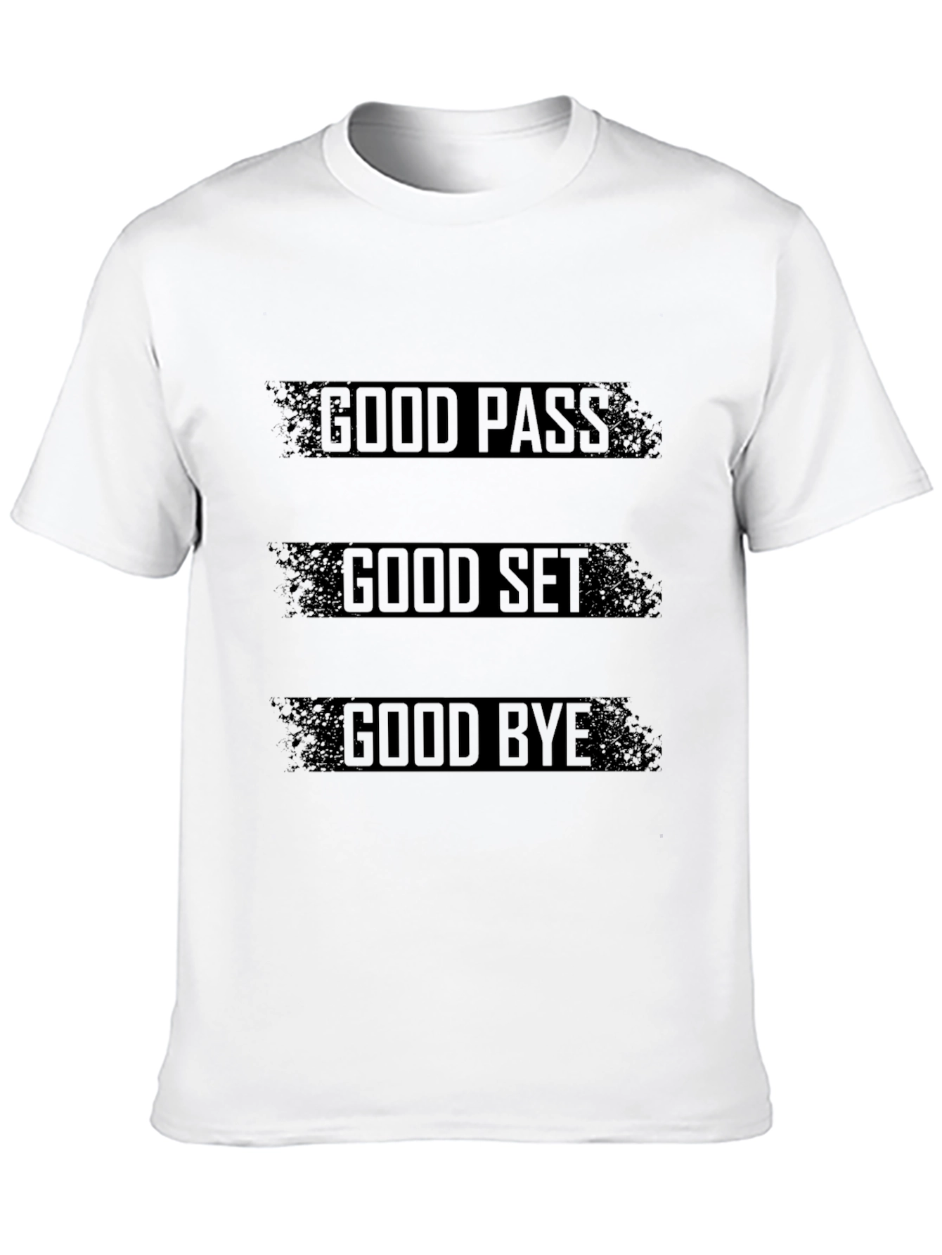 Good Pass Set Bye Black T-Shirt