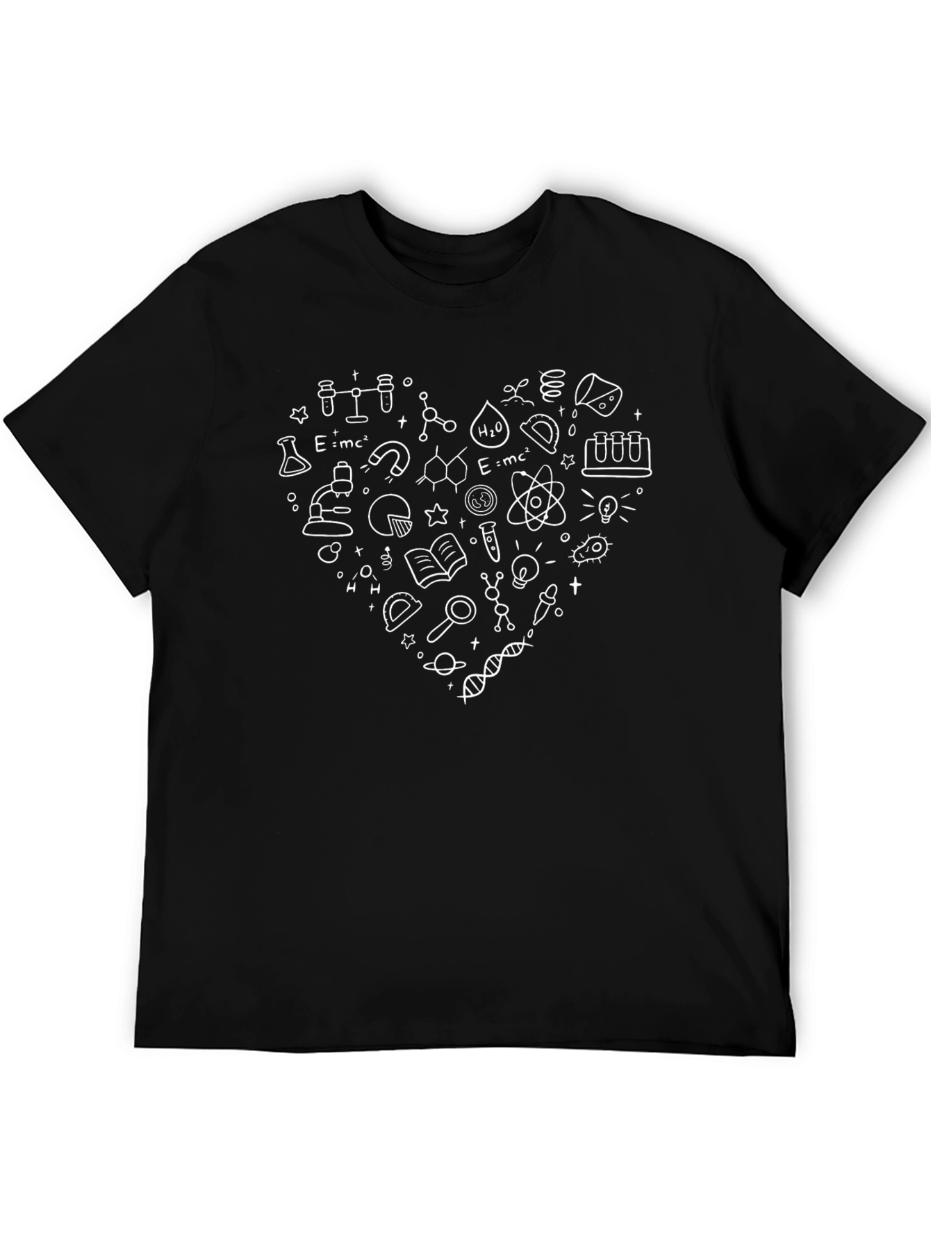 Science Lover Black T-Shirt