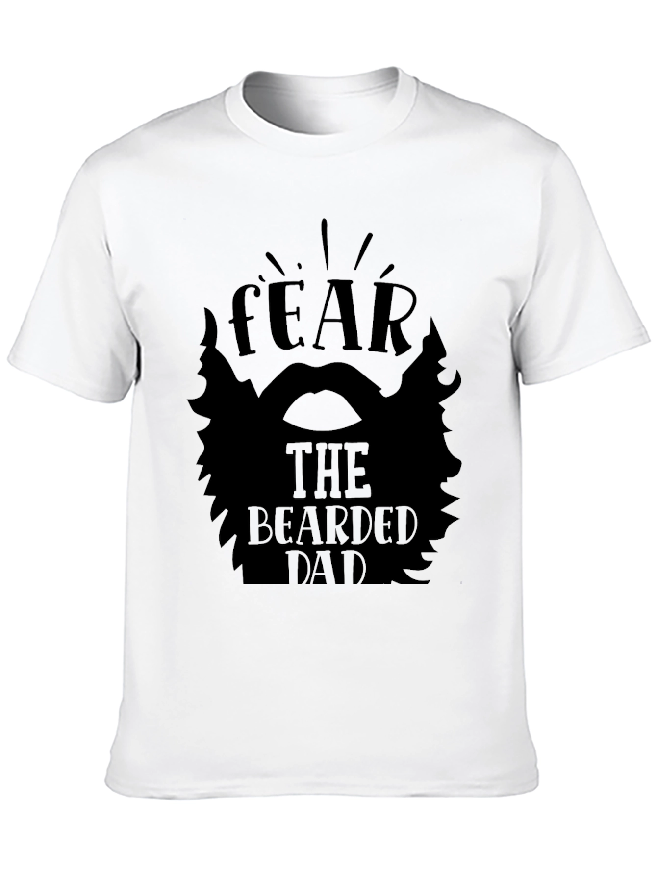 Fear the Bearded Dad Black T-Shirt