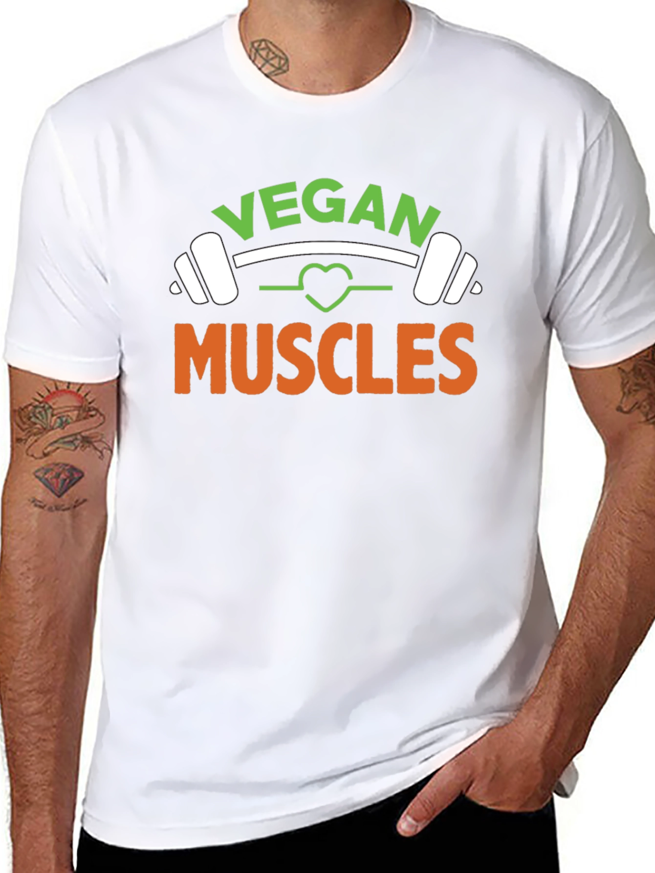 Vegan Muscles Black T-Shirt