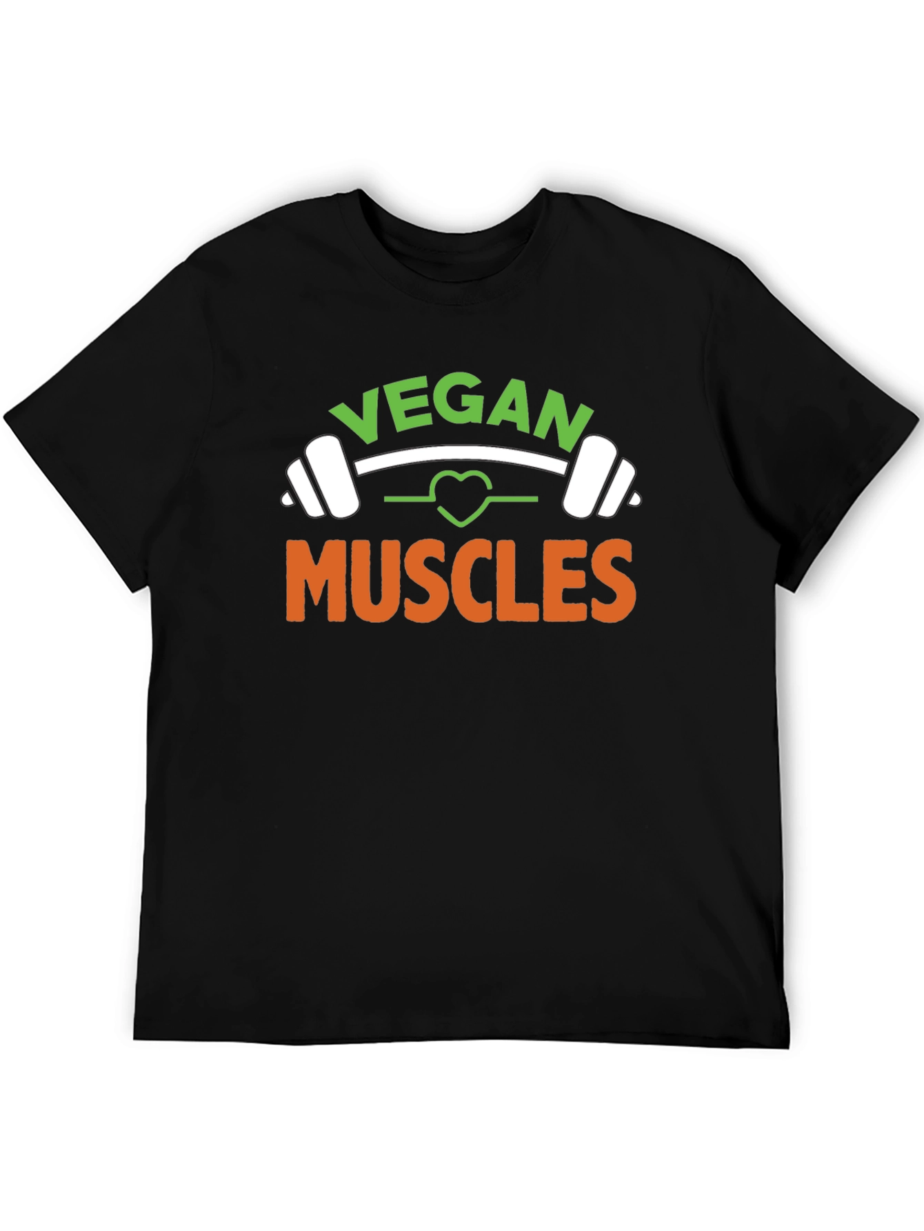 Vegan Muscles Black T-Shirt