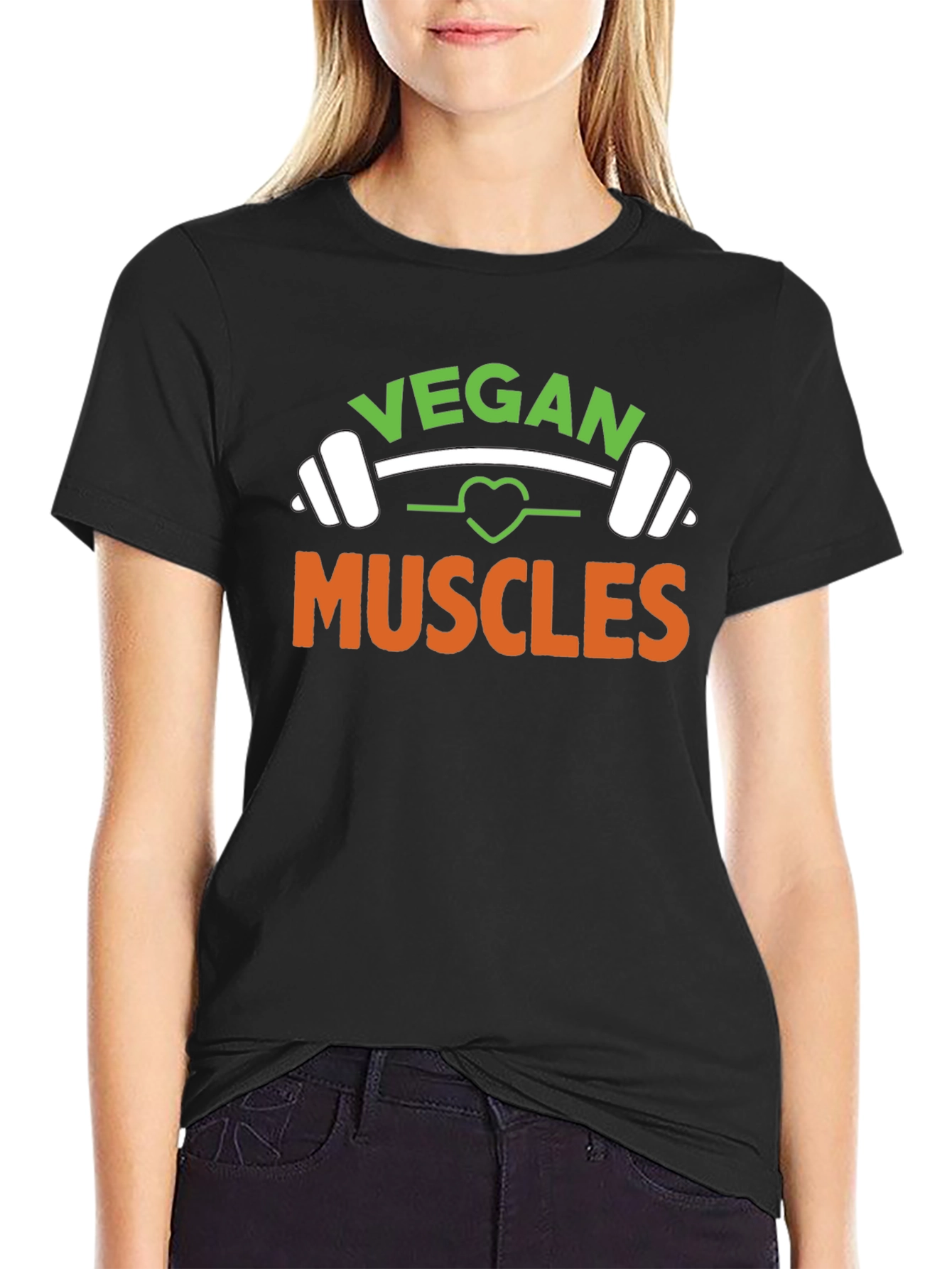 Vegan Muscles Black T-Shirt