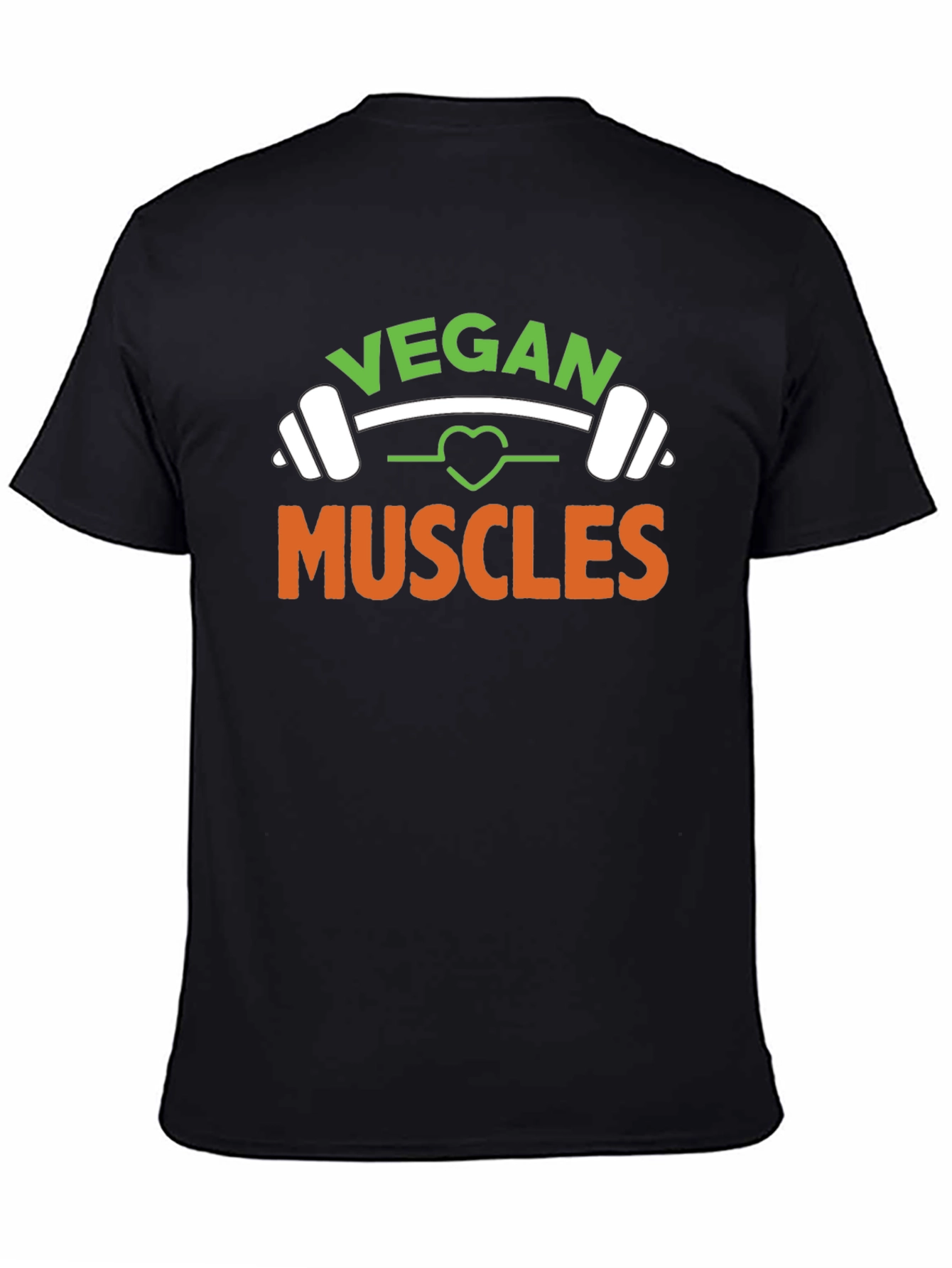 Vegan Muscles Black T-Shirt