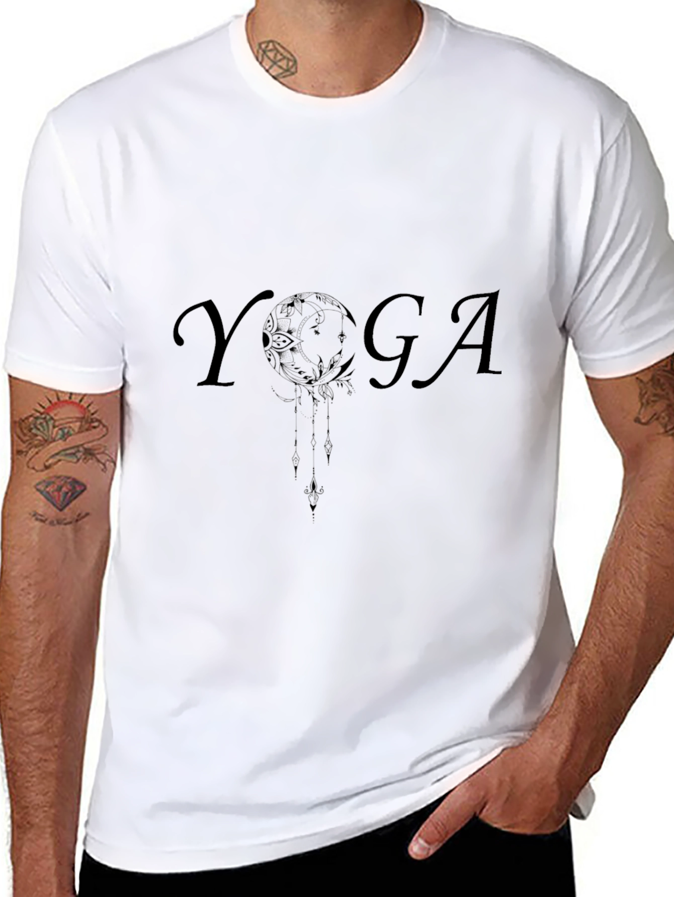 Yoga Design Black T-Shirt