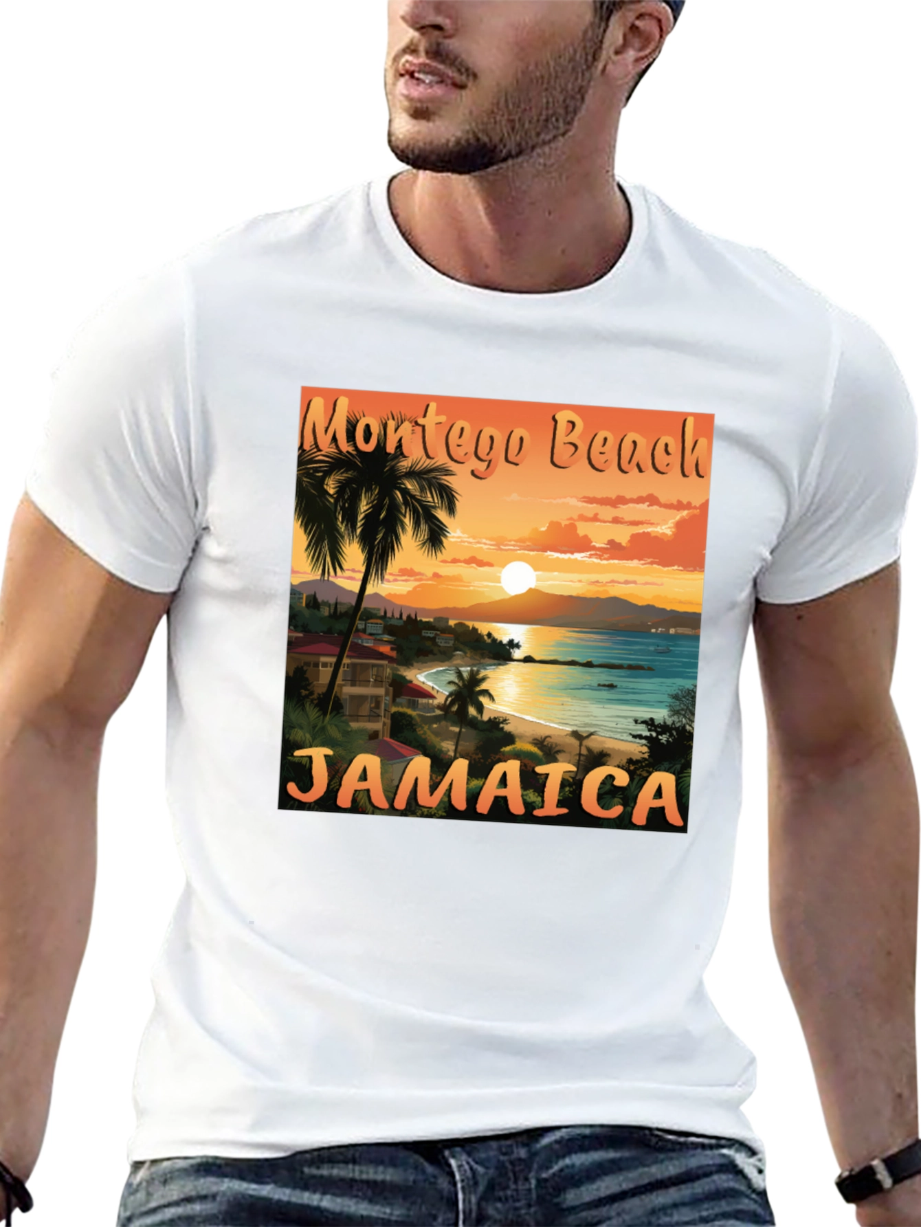 Montego Beach Jamaica T-Shirt