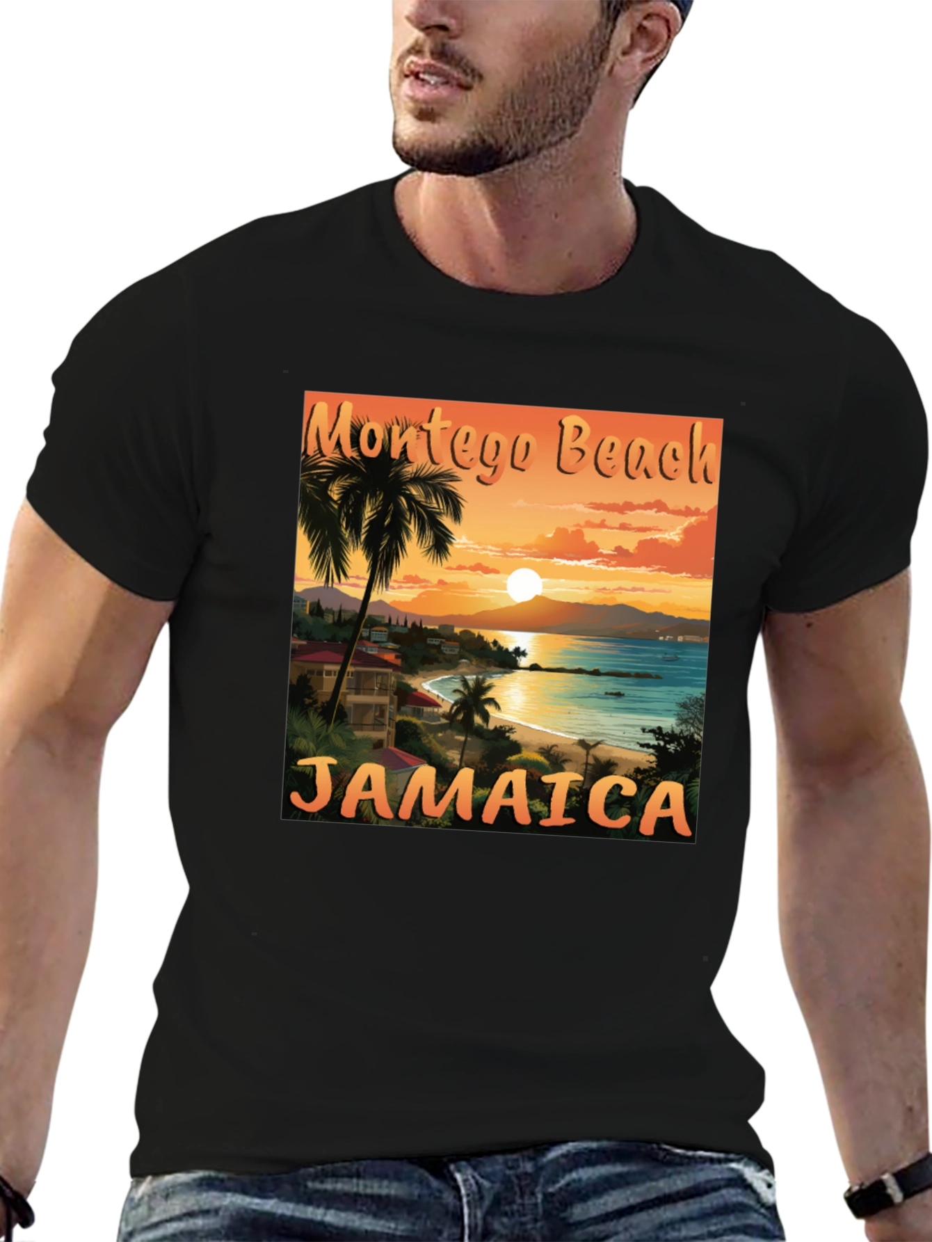 Montego Beach Jamaica T-Shirt