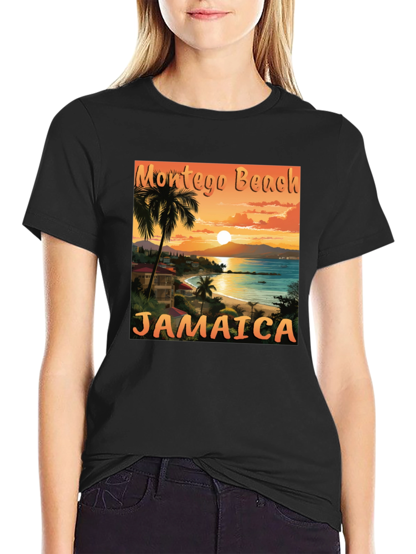 Montego Beach Jamaica T-Shirt