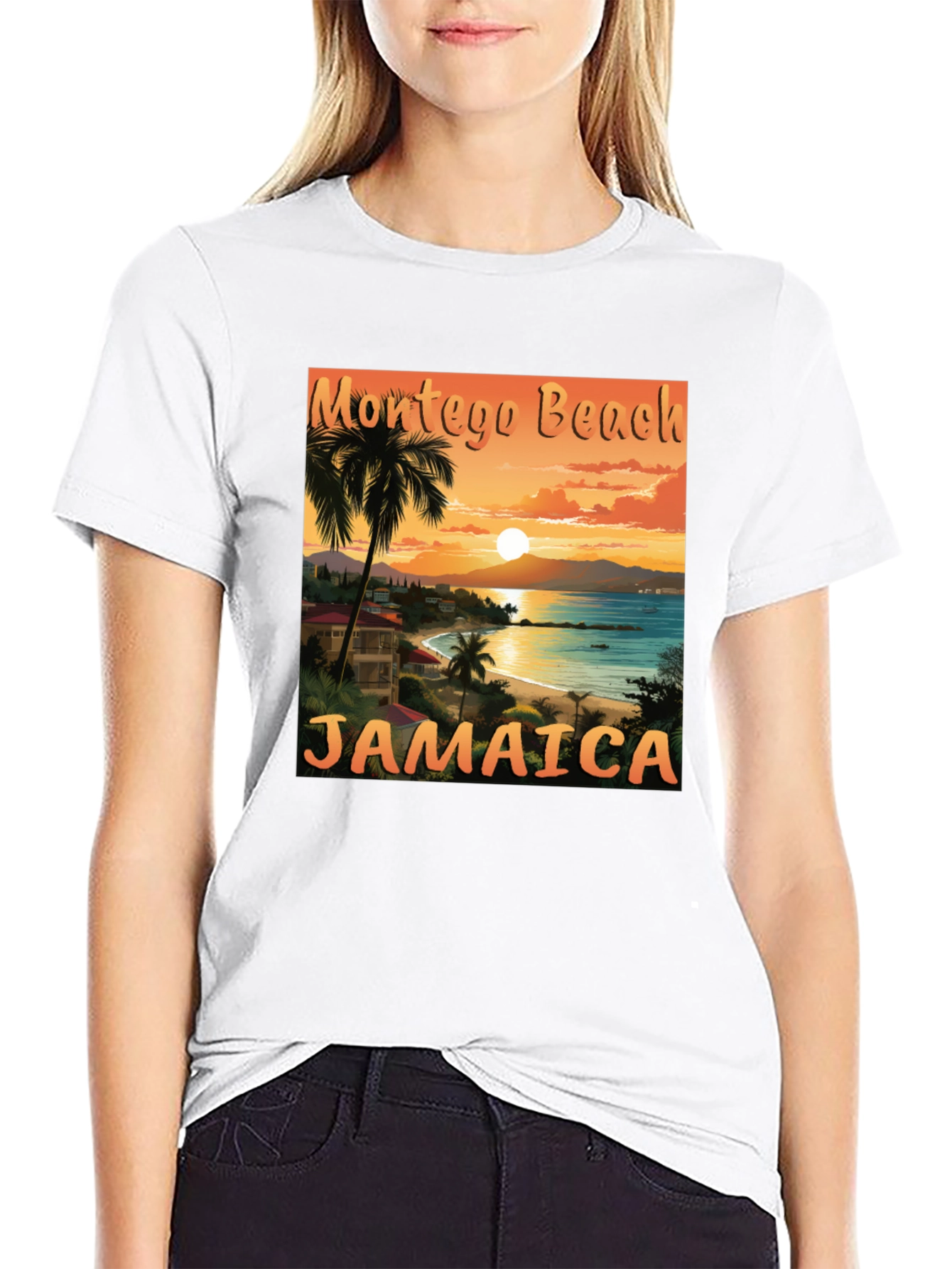 Montego Beach Jamaica T-Shirt