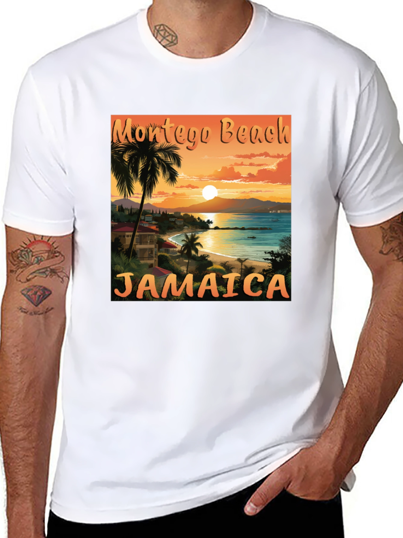 Montego Beach Jamaica T-Shirt