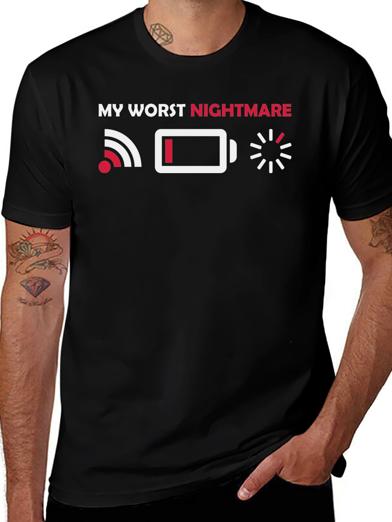 My Worst Nightmare T-Shirt - Black Graphic Tee
