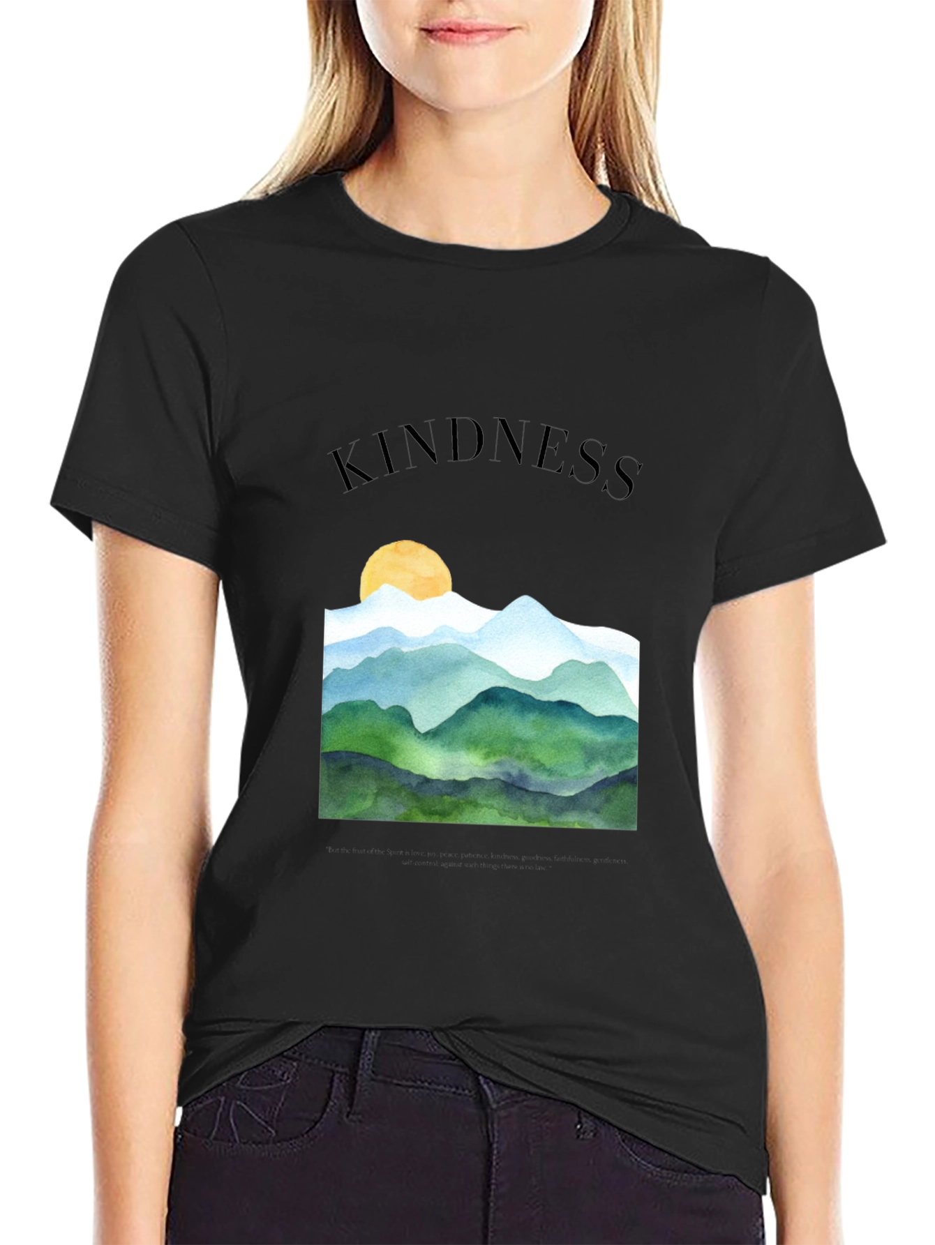 Kindness Mountain T-Shirt - Nature Lovers Tee
