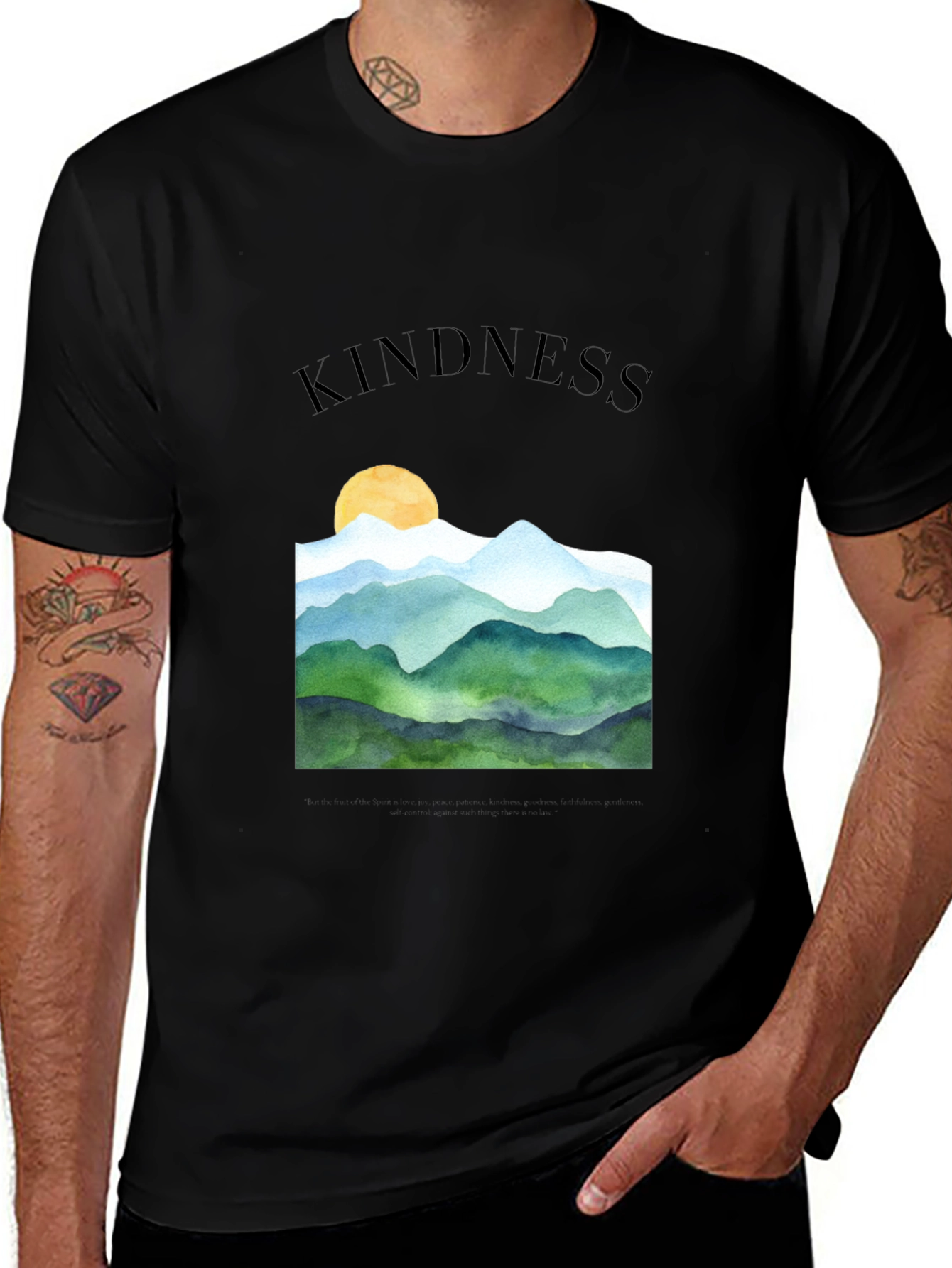 Kindness Mountain T-Shirt - Nature Lovers Tee