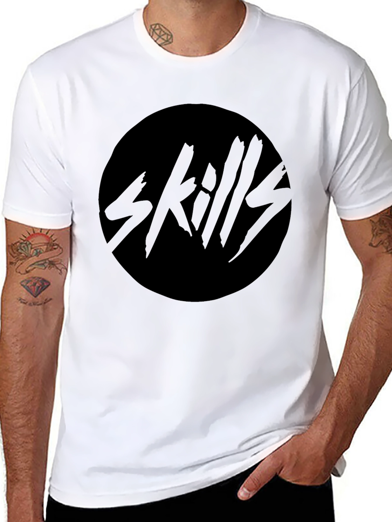 Skills Graphic Tee - Soft Black T-Shirt
