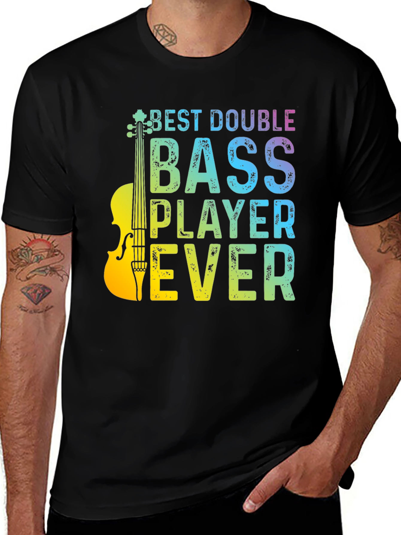 Best Double Bass Player Ever Graphic T-Shirt