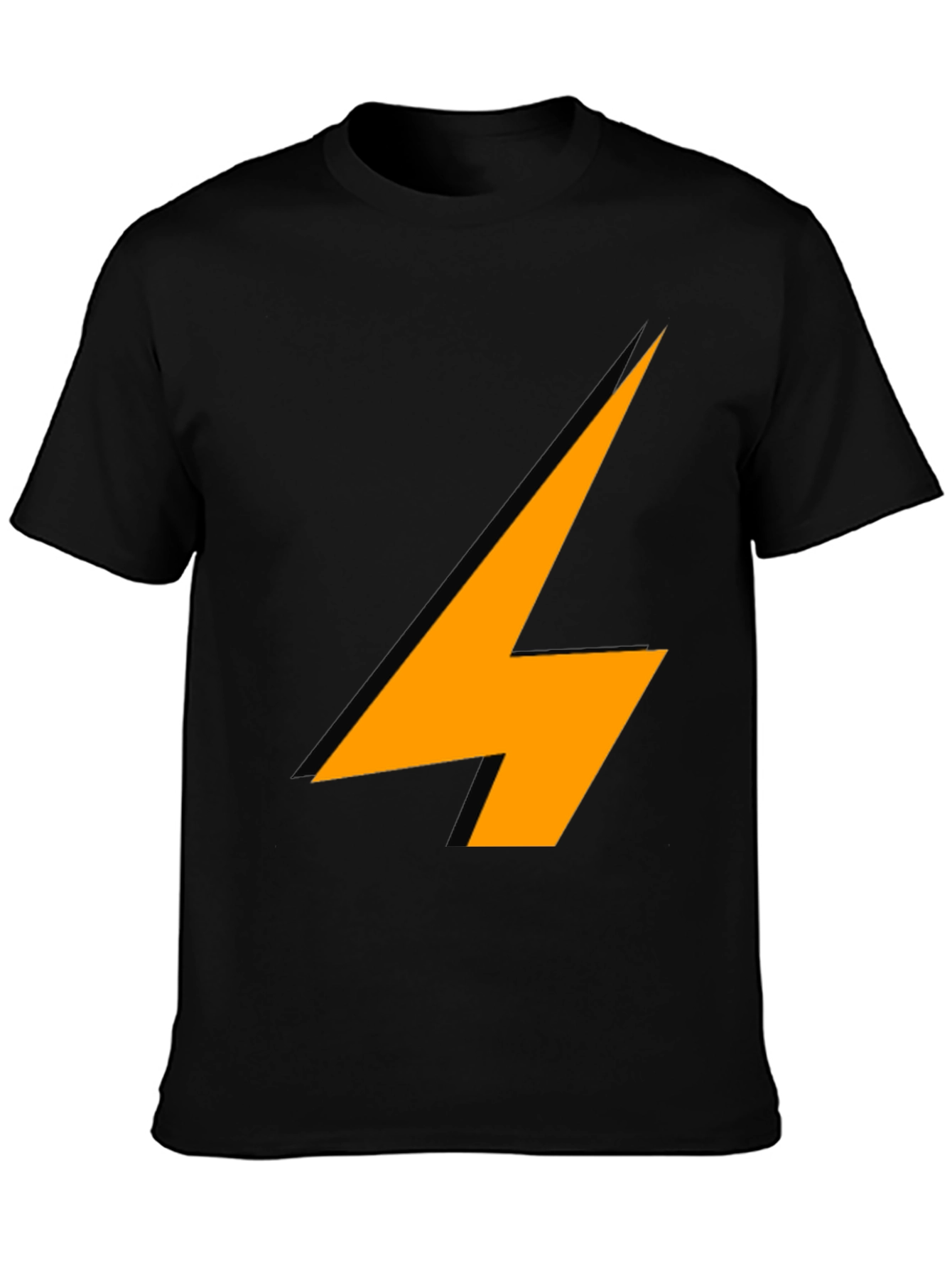 Lightning Bolt Graphic Black T-Shirt