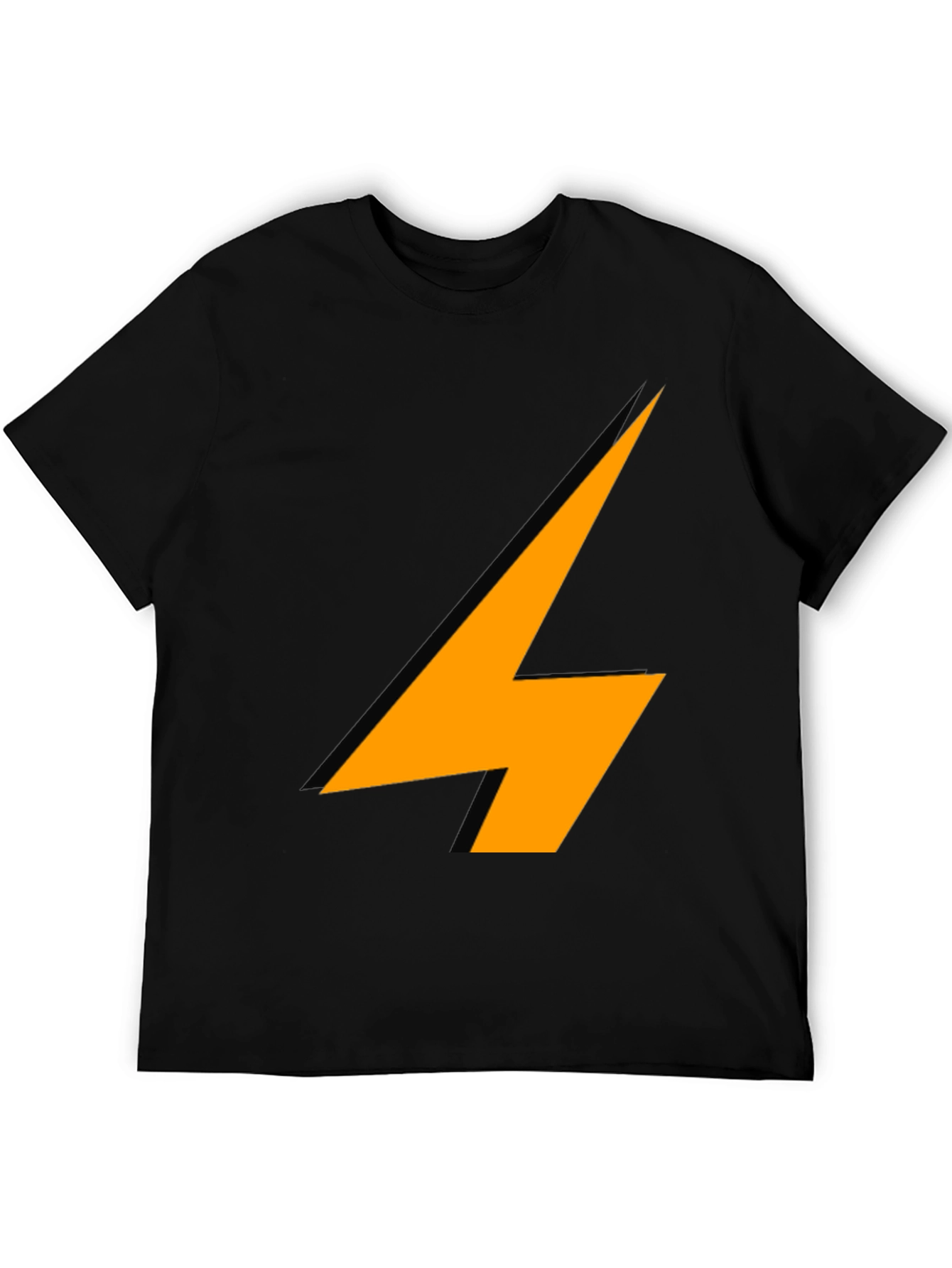Lightning Bolt Graphic Black T-Shirt