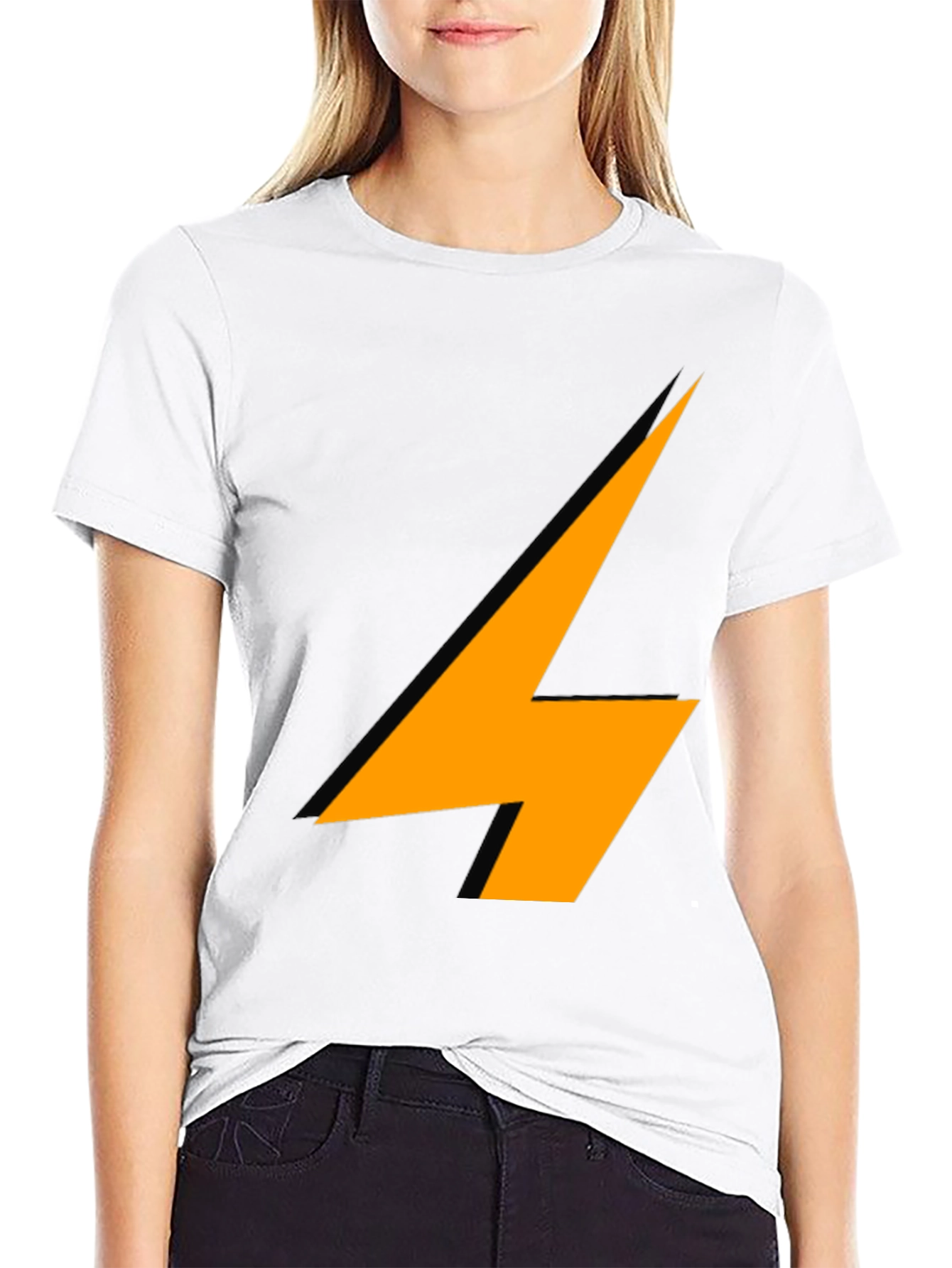 Lightning Bolt Graphic Black T-Shirt