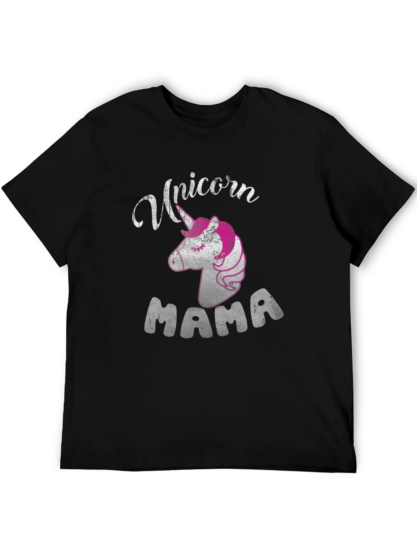 Unicorn Mama Black T-Shirt