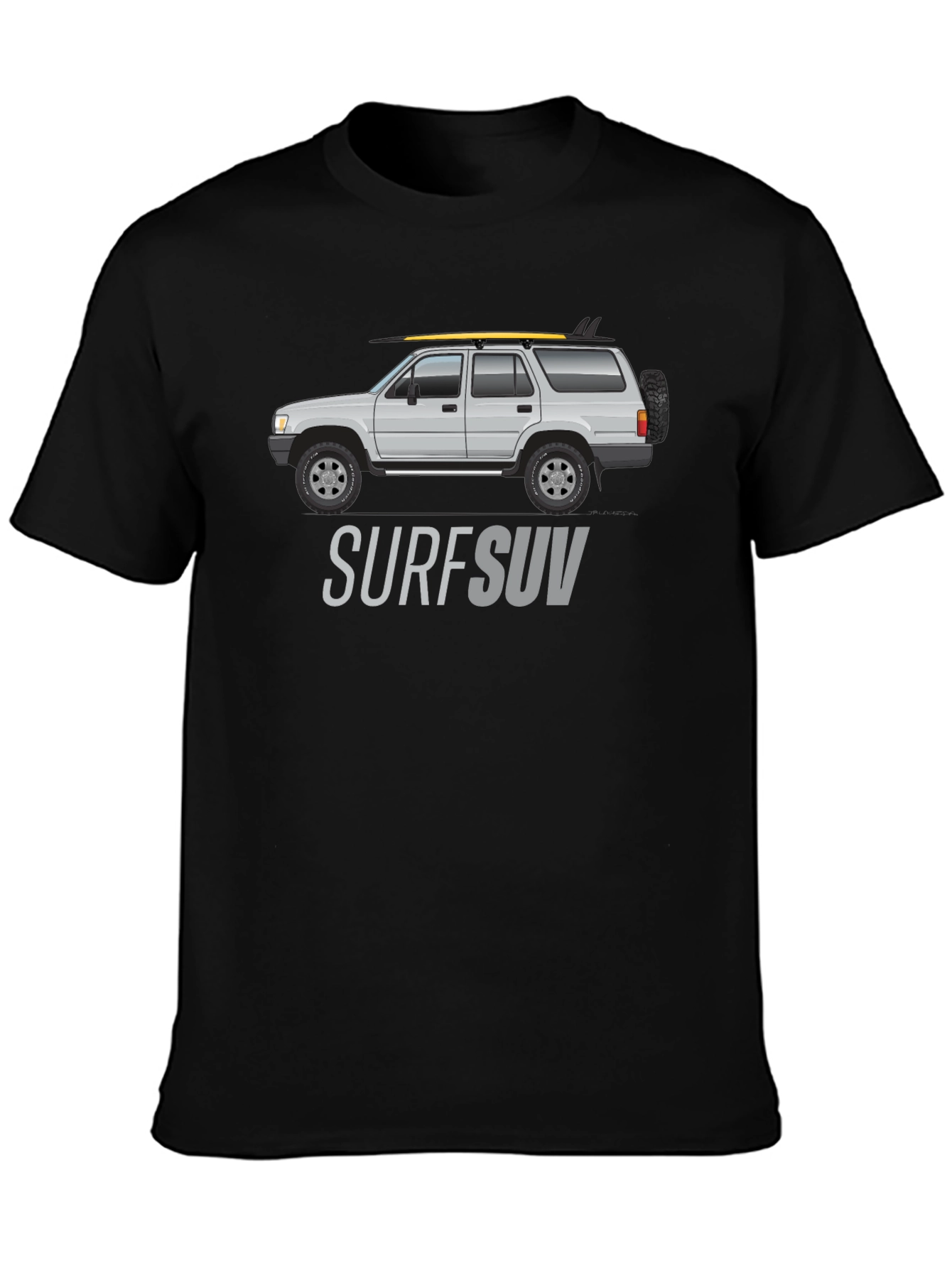 Surf SUV Graphic T-Shirt - Black