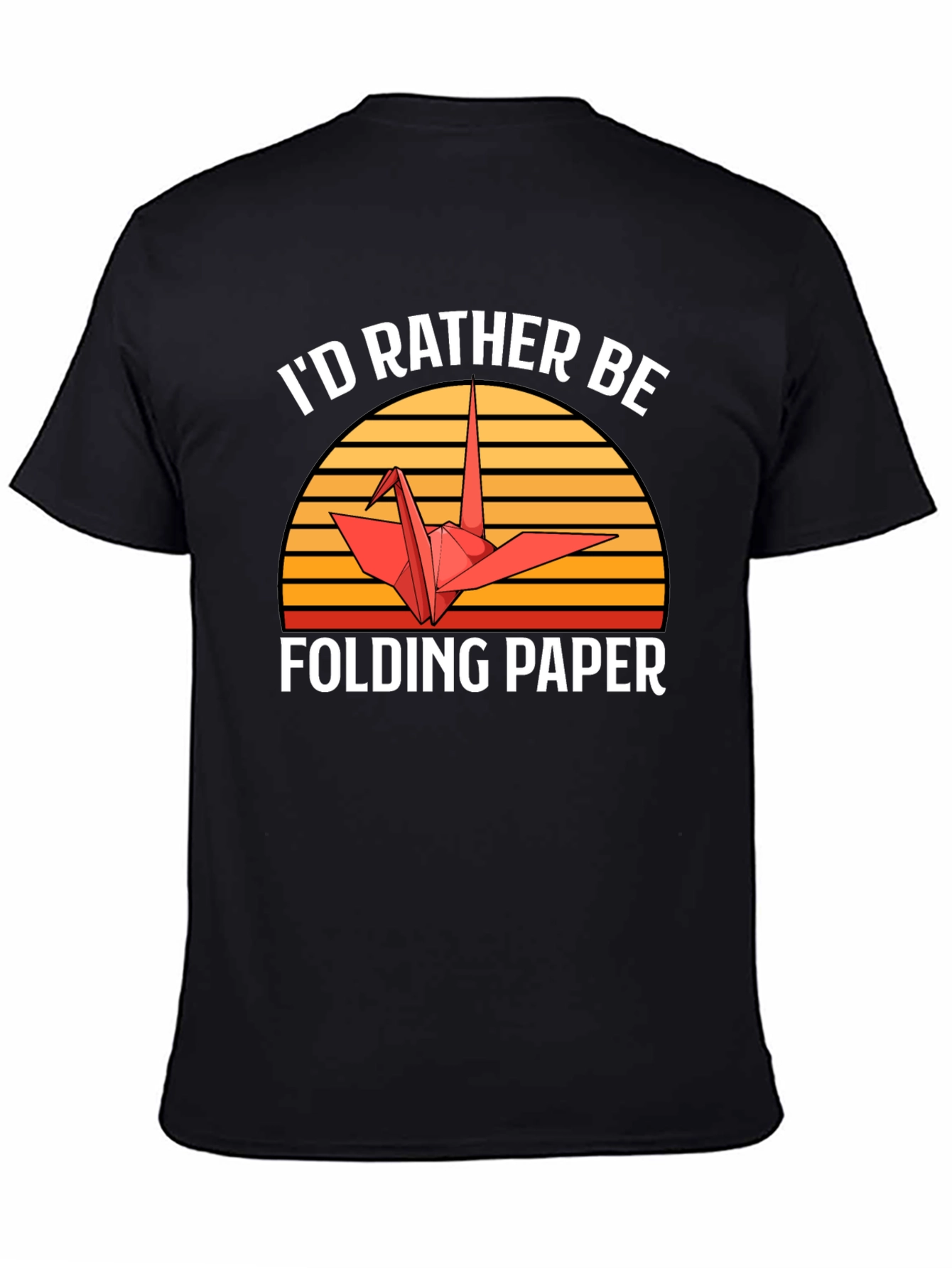 Id Rather Be Folding Paper Graphic Tee