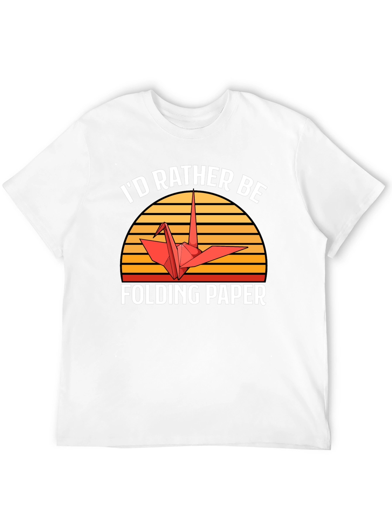 Id Rather Be Folding Paper Graphic Tee