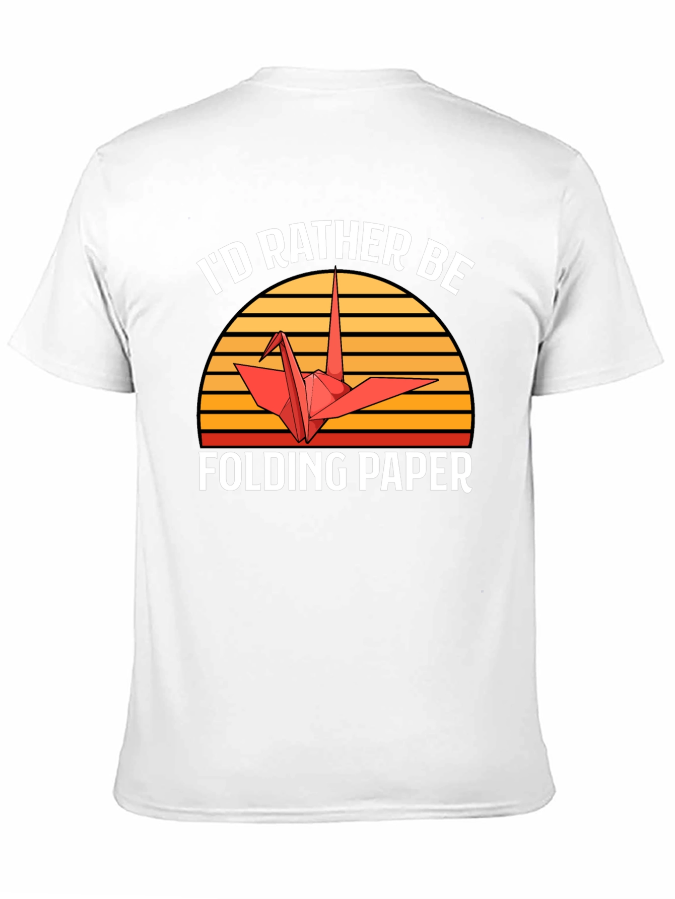 Id Rather Be Folding Paper Graphic Tee
