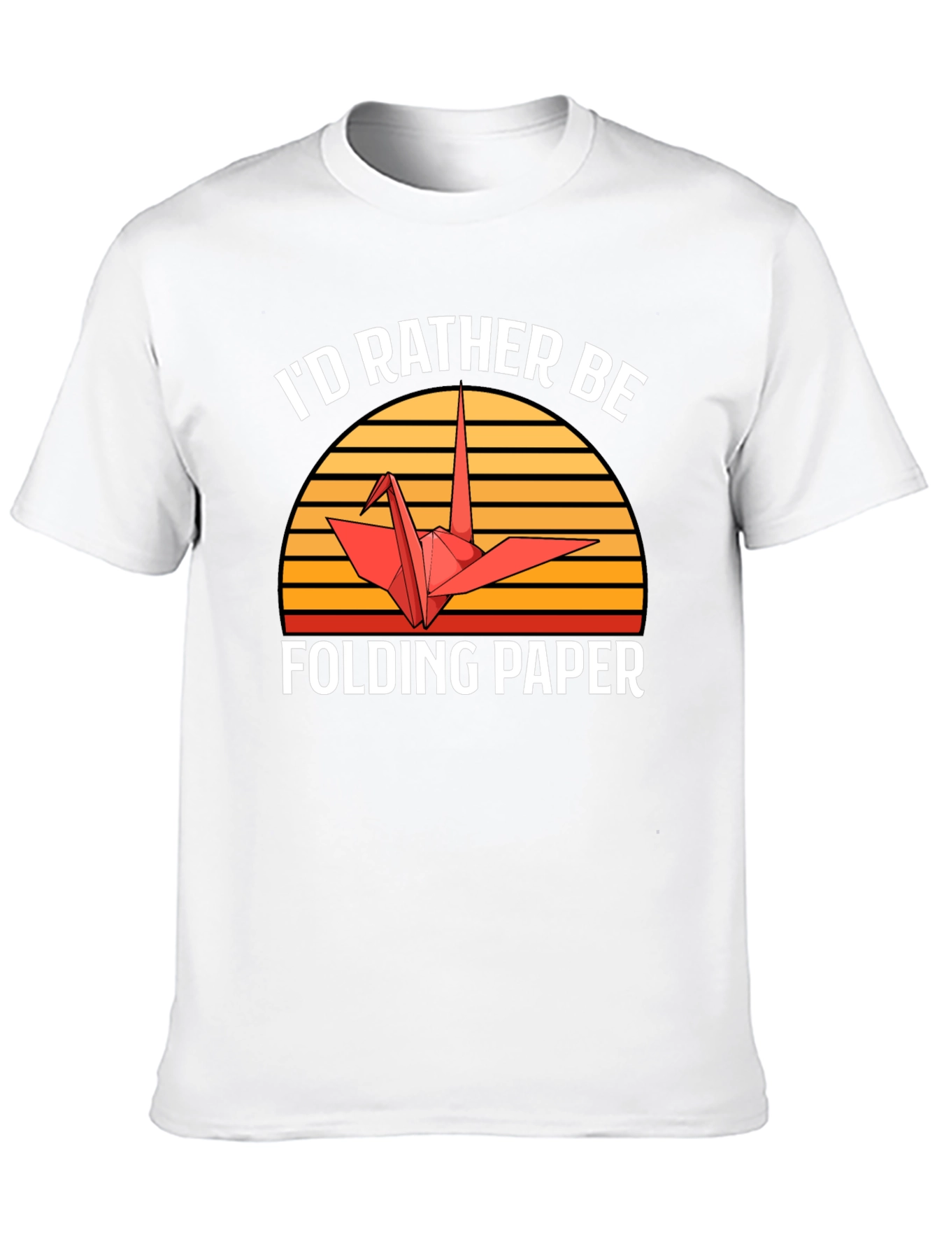 Id Rather Be Folding Paper Graphic Tee