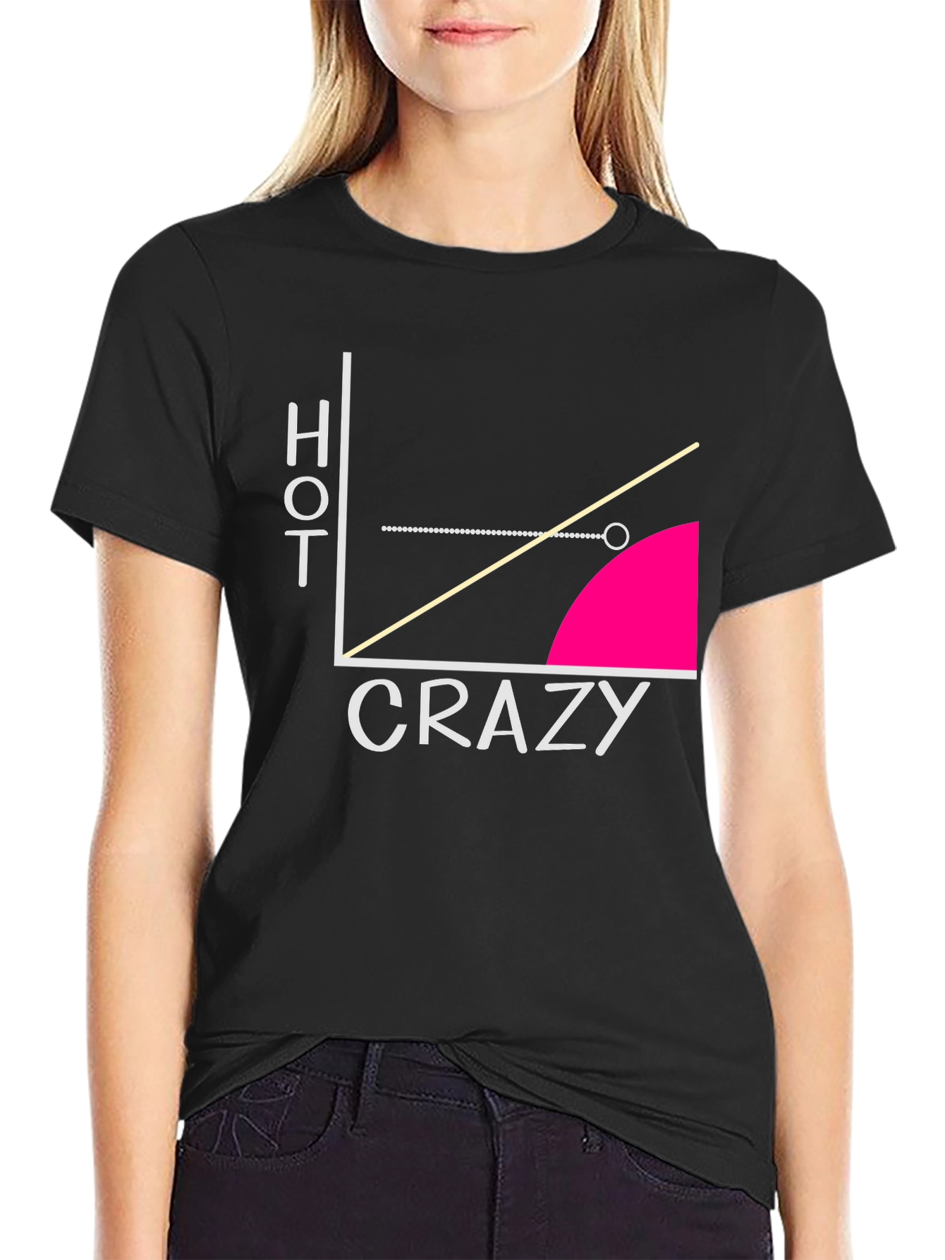Hot Crazy Graph T-Shirt - Funny Mens Tee
