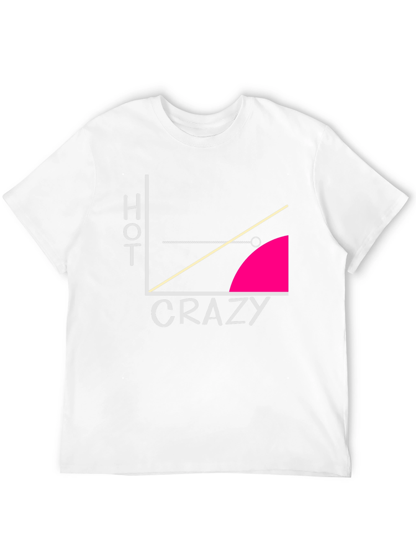 Hot Crazy Graph T-Shirt - Funny Mens Tee
