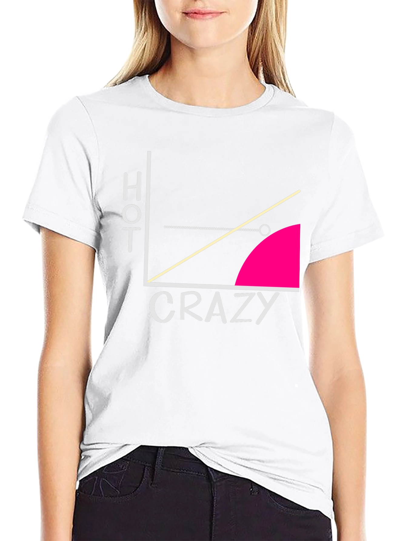 Hot Crazy Graph T-Shirt - Funny Mens Tee