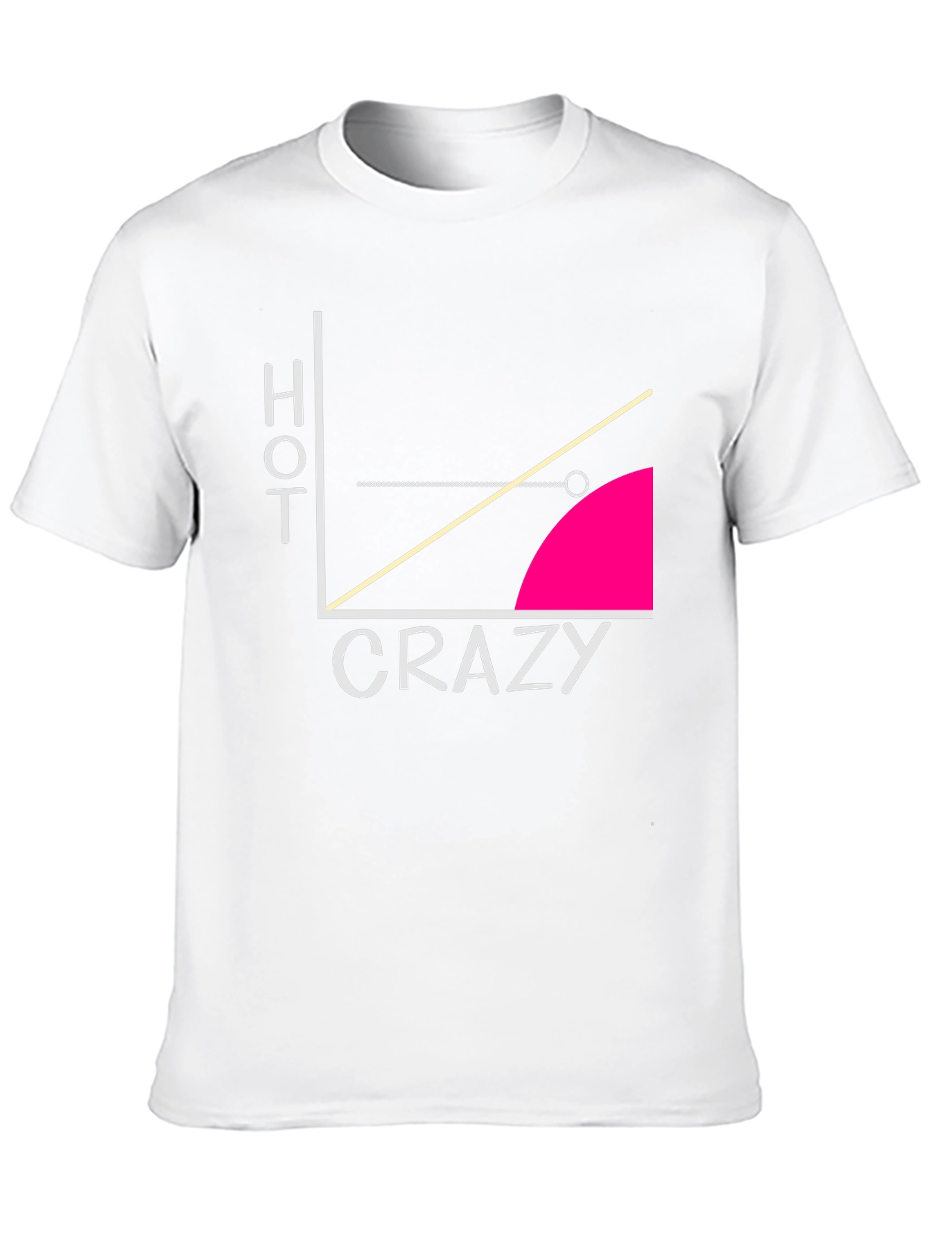 Hot Crazy Graph T-Shirt - Funny Mens Tee