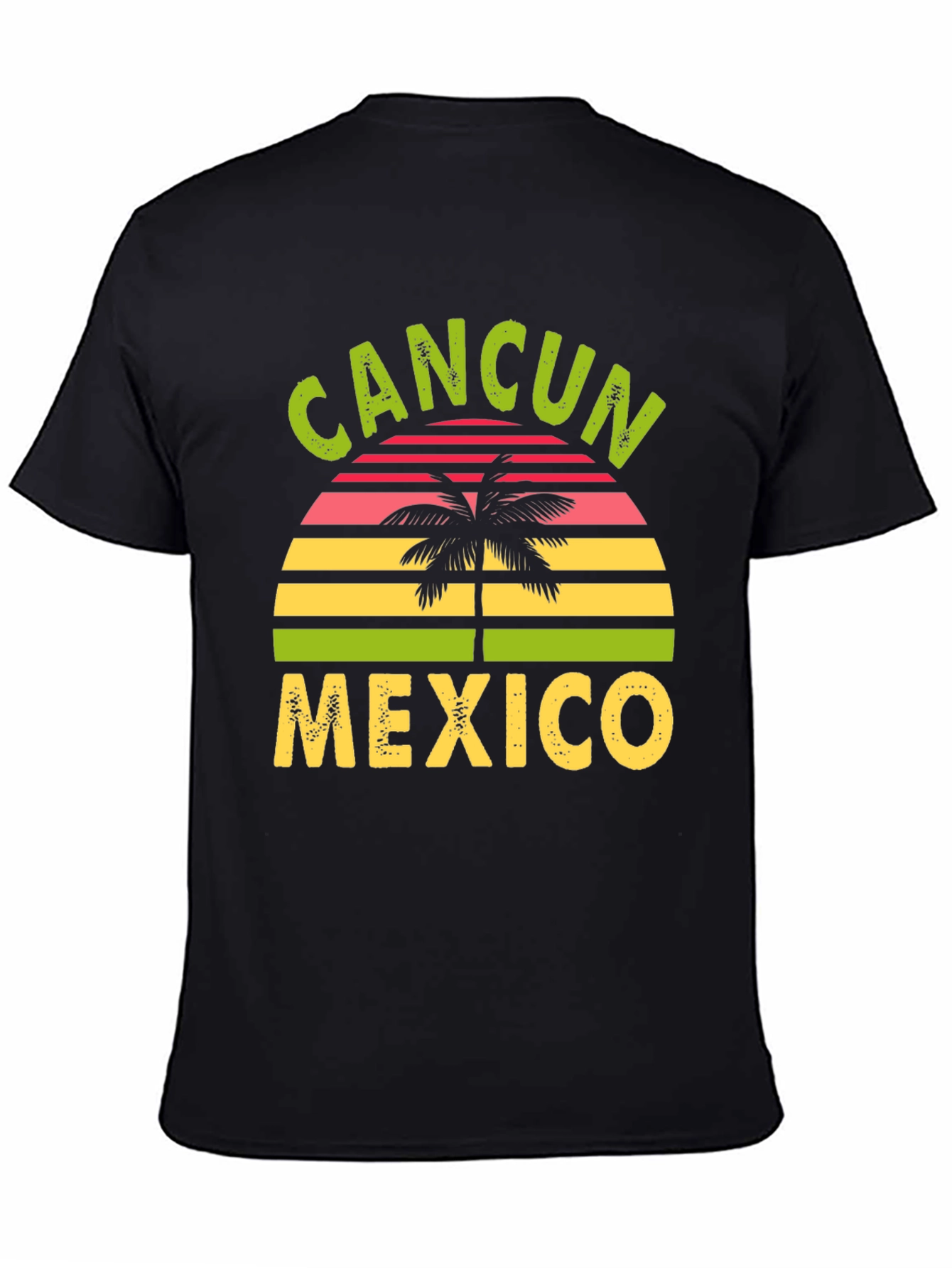 Cancun Mexico Graphic Tee - Black