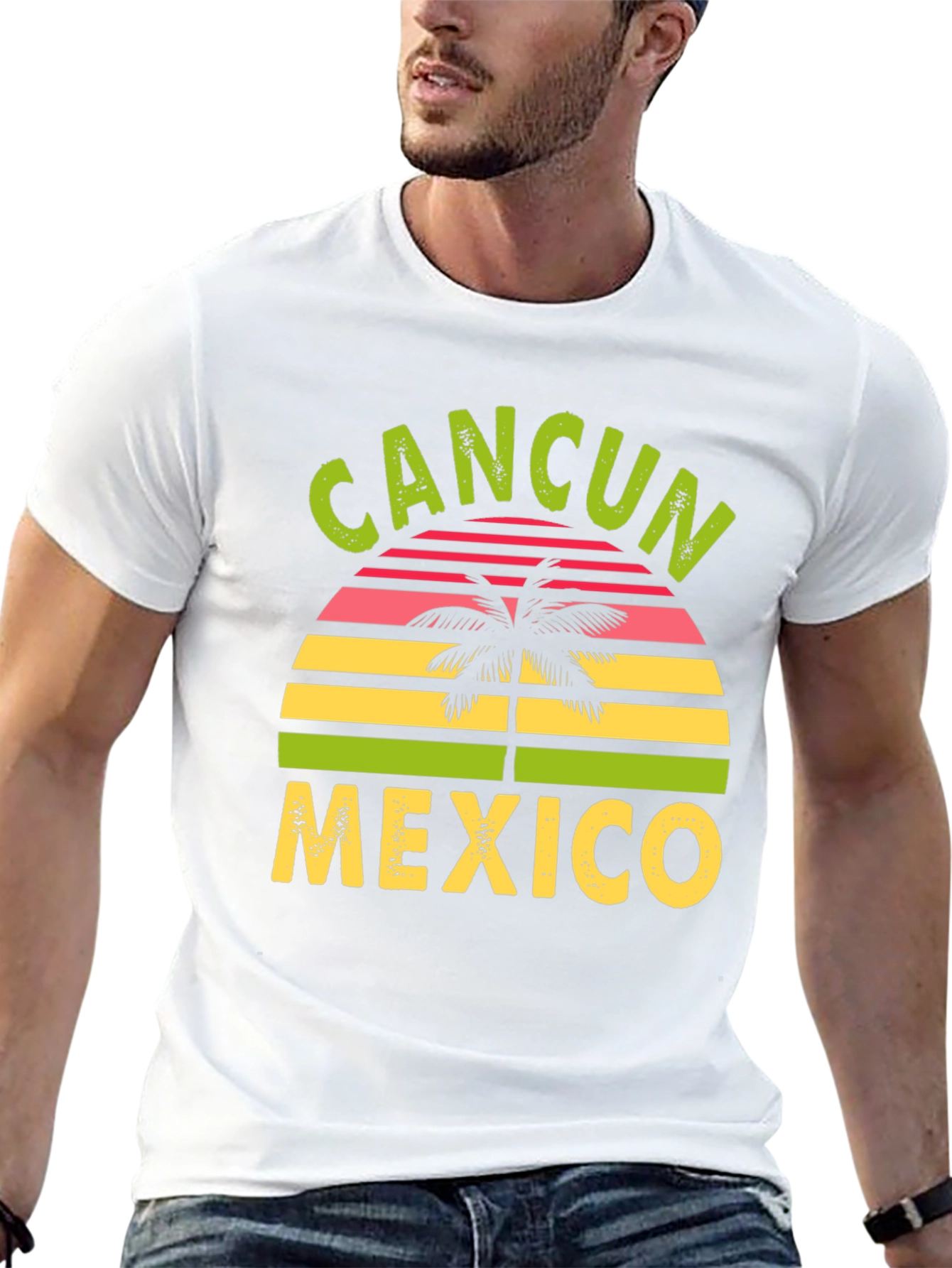 Cancun Mexico Graphic Tee - Black