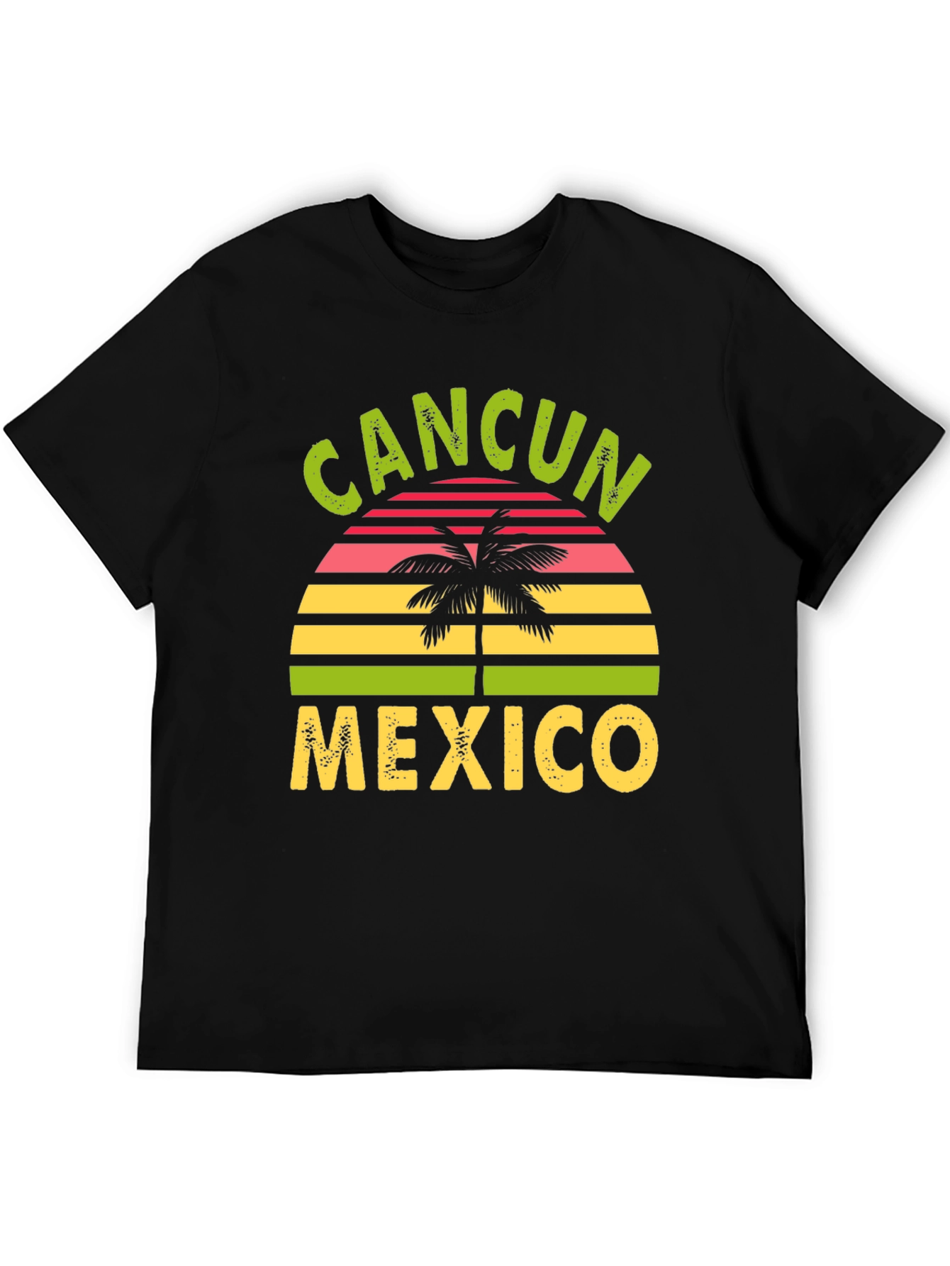 Cancun Mexico Graphic Tee - Black